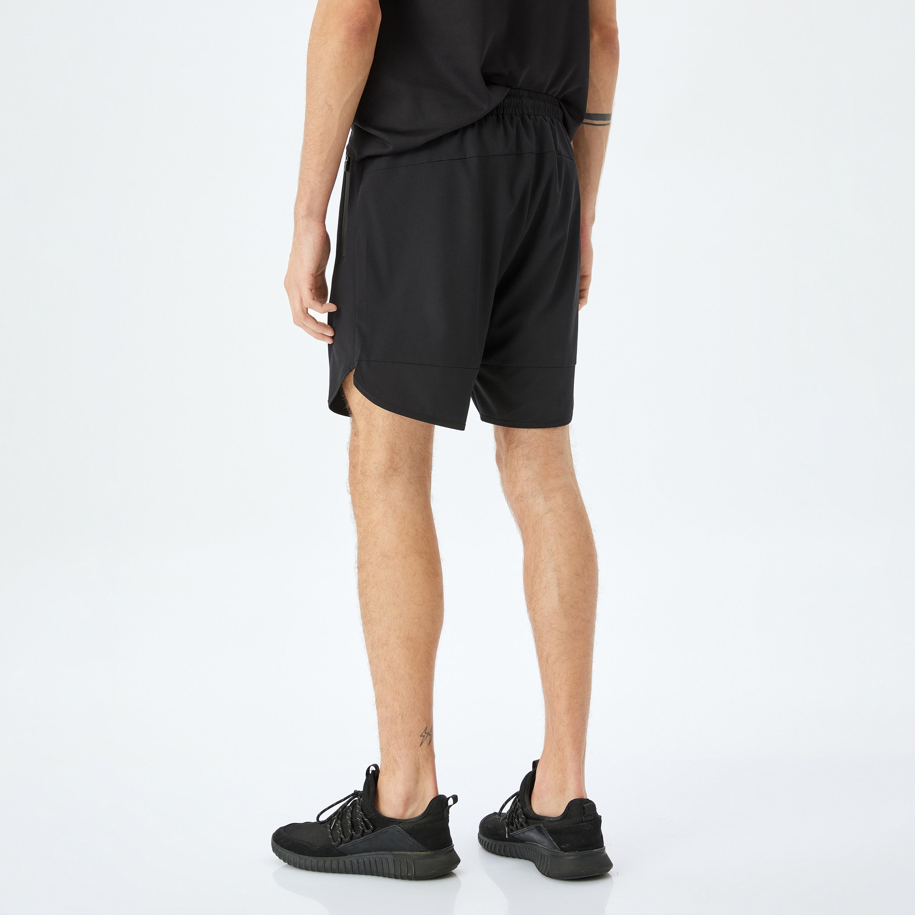 Koton Straight Fit Mid-Rise Drawstring Men's Shorts-men-clothing-bottoms-shorts-image-3