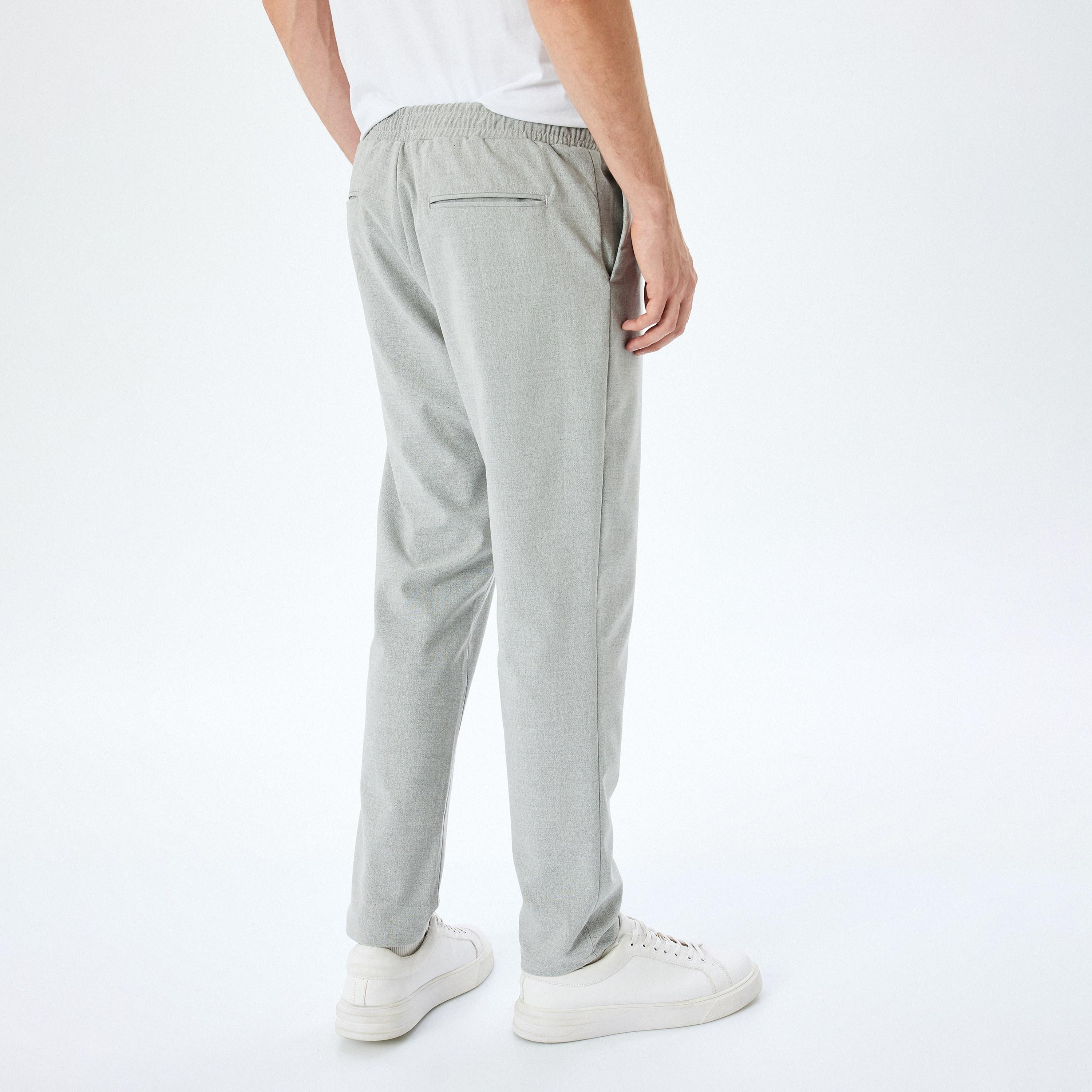 Koton Slim Fit Mid-Rise Drawstring Men's Trousers-men-clothing-bottoms-joggers-image-3