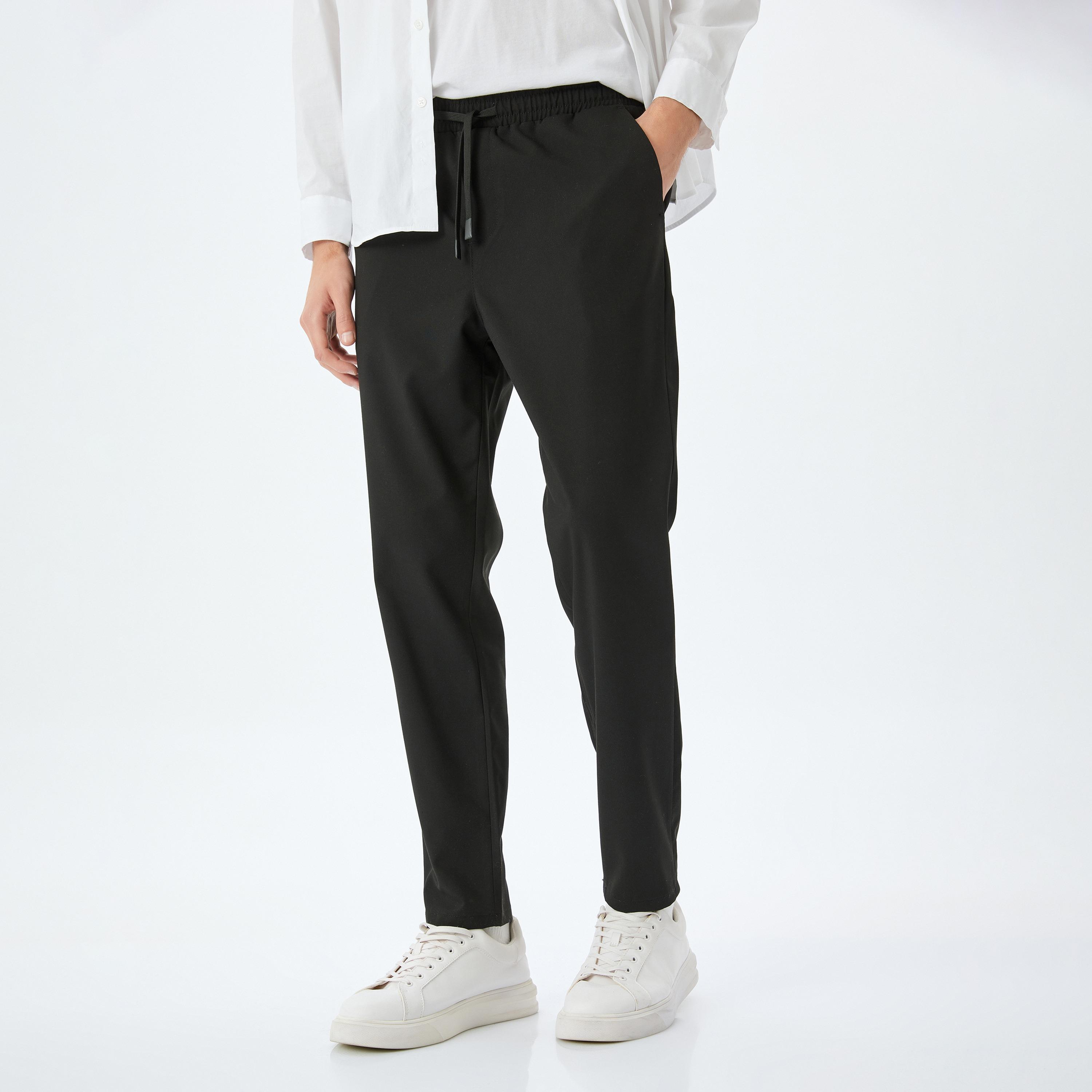 Koton Slim Fit Mid-Rise Drawstring Men's Trousers-men-clothing-bottoms-joggers-image-1