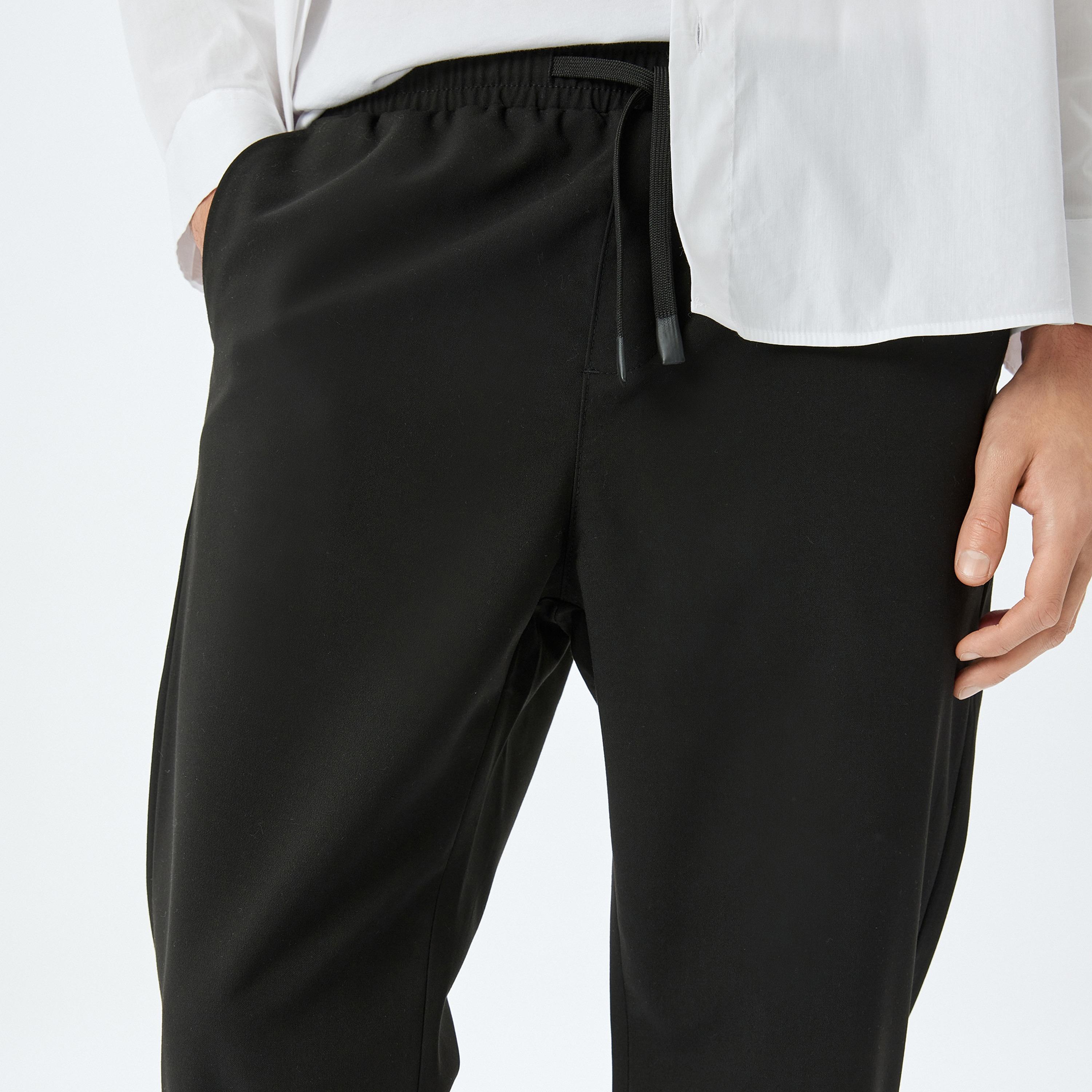 Koton Slim Fit Mid-Rise Drawstring Men's Trousers-men-clothing-bottoms-joggers-image-4