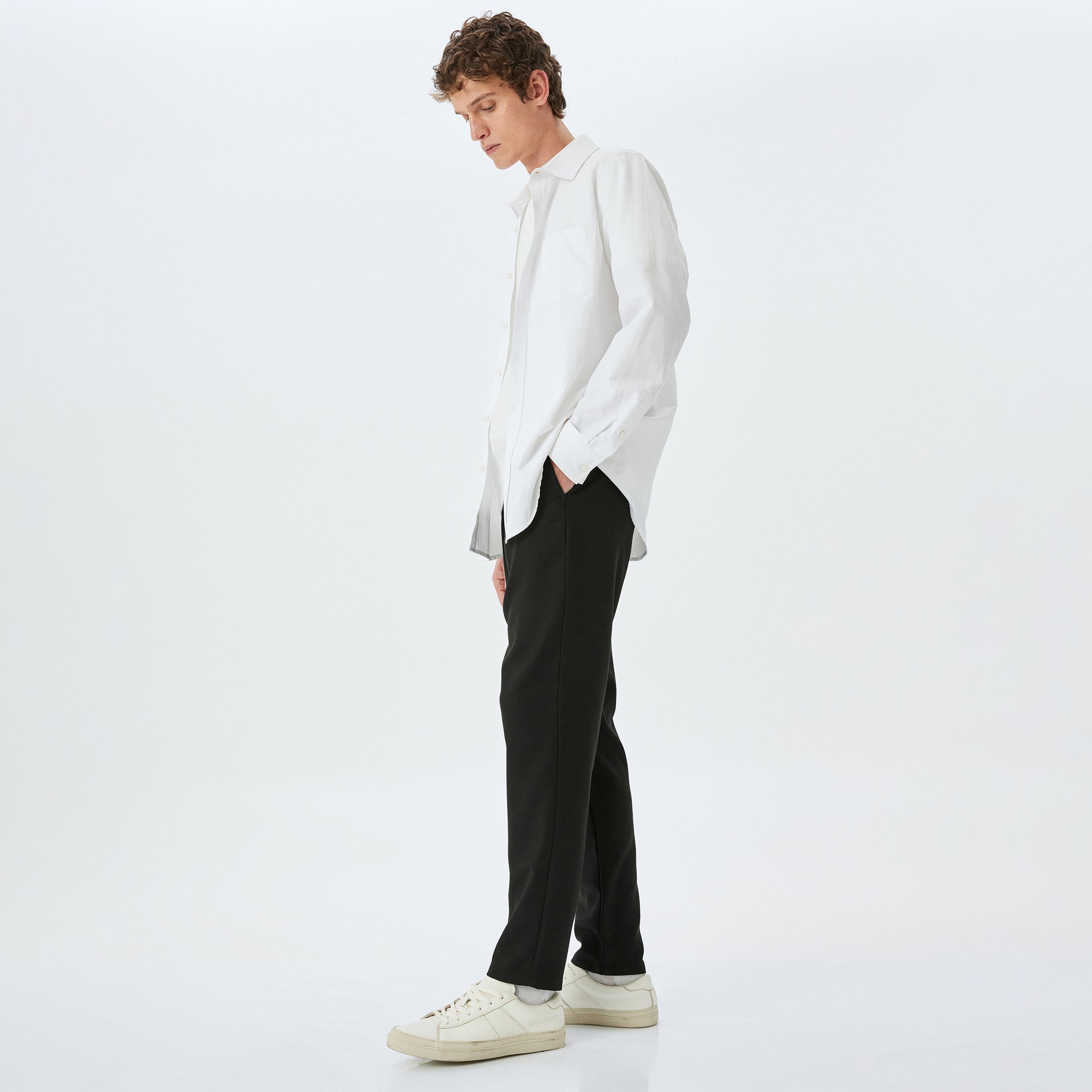 Koton Slim Fit Mid-Rise Drawstring Men's Trousers-men-clothing-bottoms-joggers-image-2
