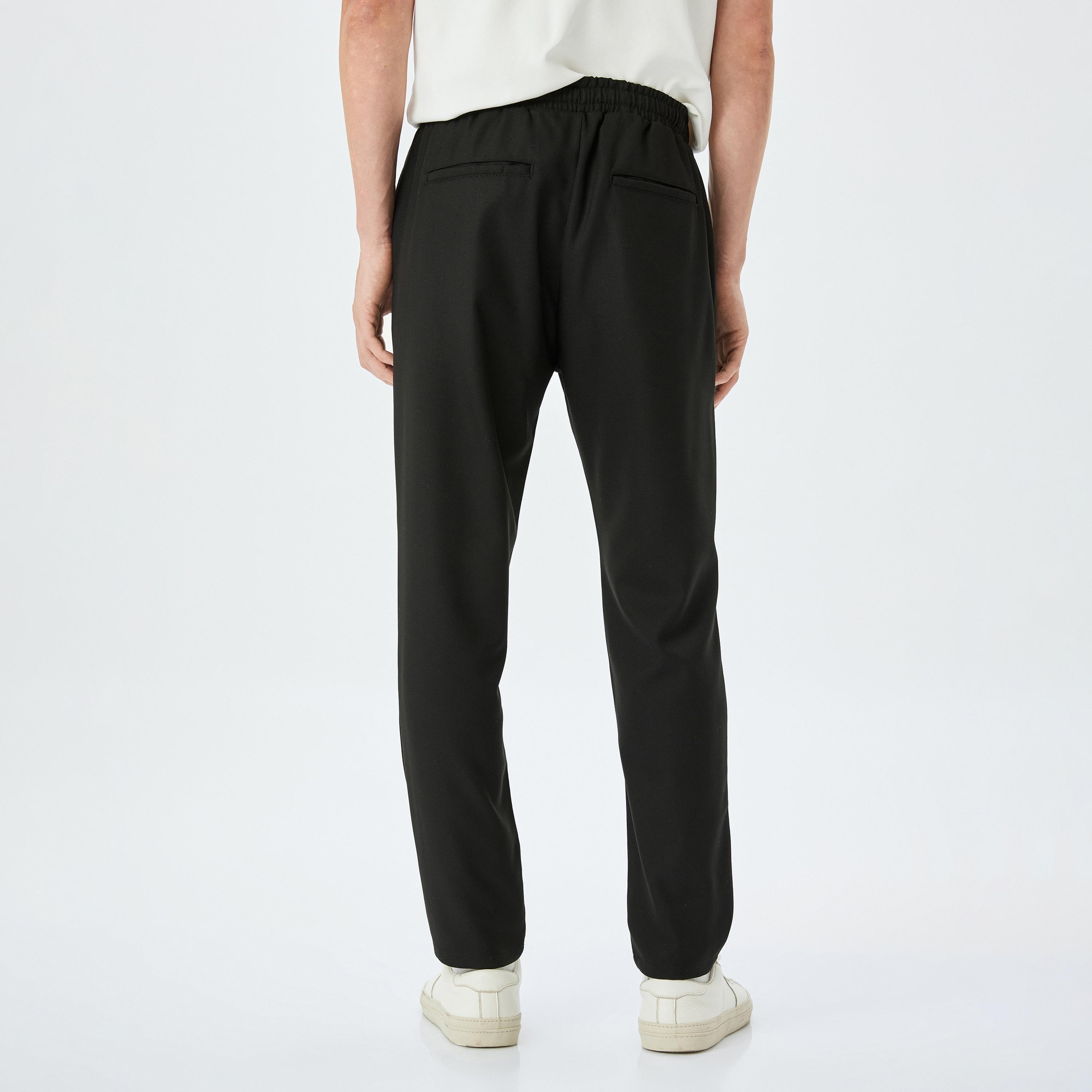 Koton Slim Fit Mid-Rise Drawstring Men's Trousers-men-clothing-bottoms-joggers-image-3