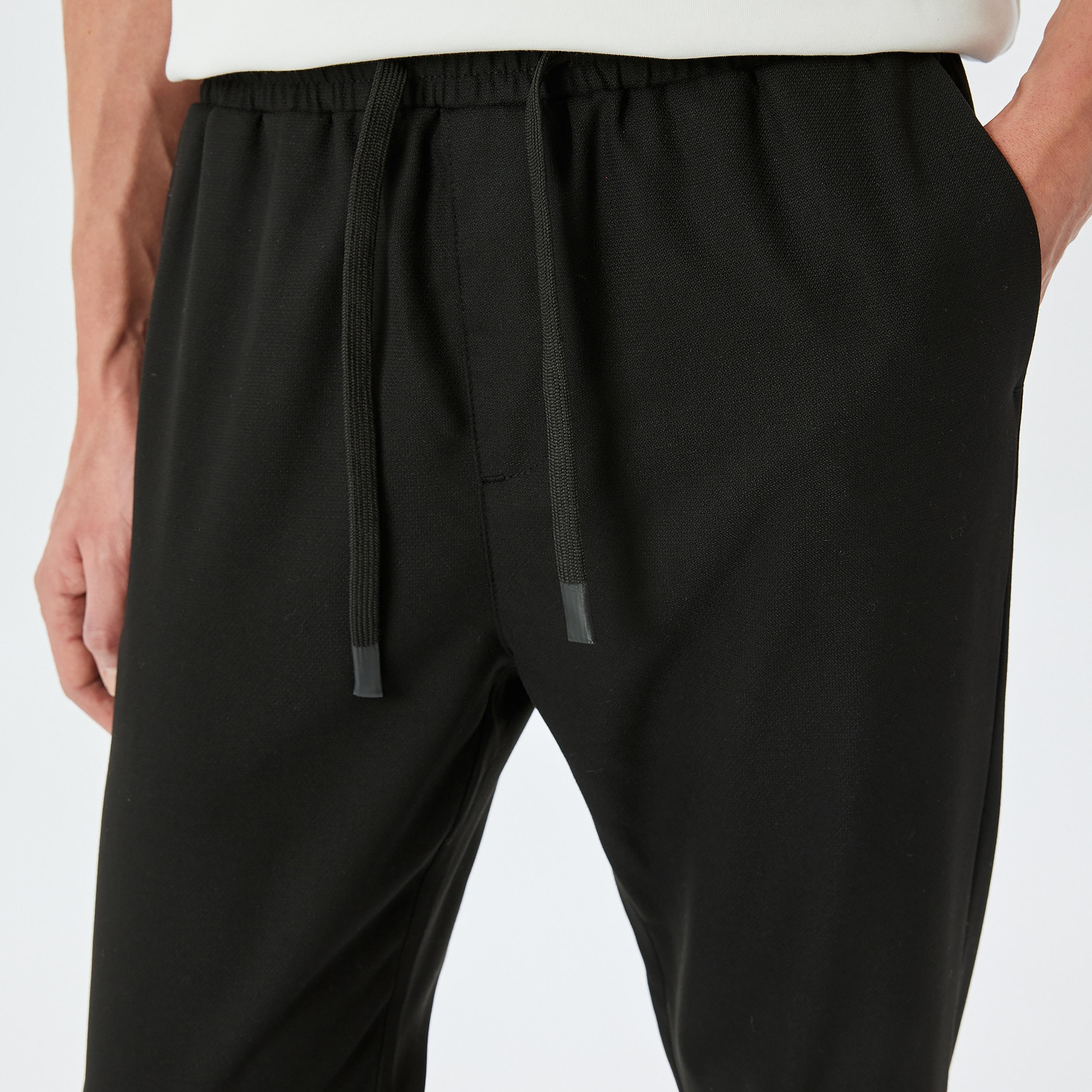 Koton Slim Fit Mid-Rise Drawstring Men's Trousers-men-clothing-bottoms-joggers-image-4