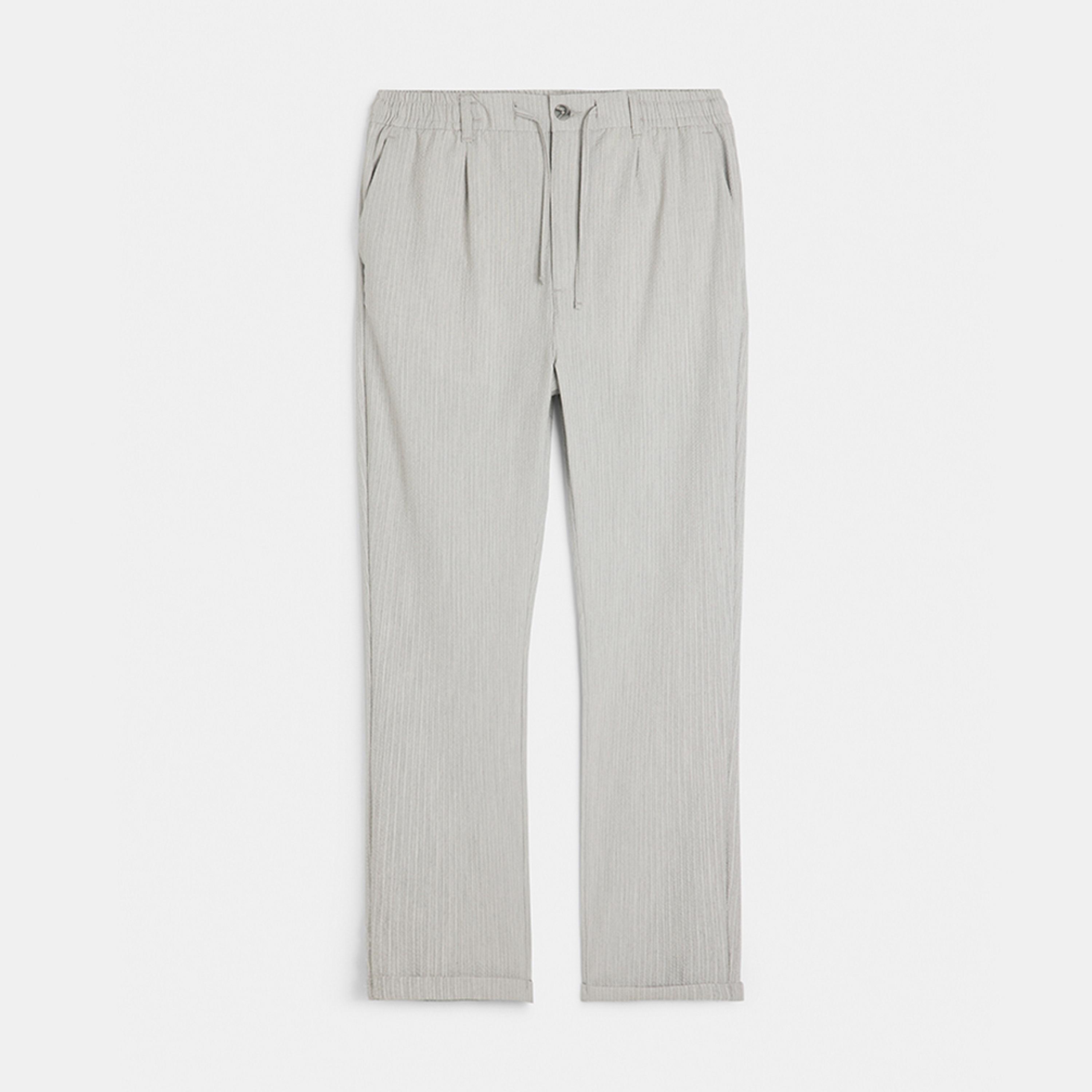 KOTON Slim Fit Mid-Rise Button & Zip Fly Men's Trousers-men-clothing-bottoms-trousersandchinos-trousers-image-1