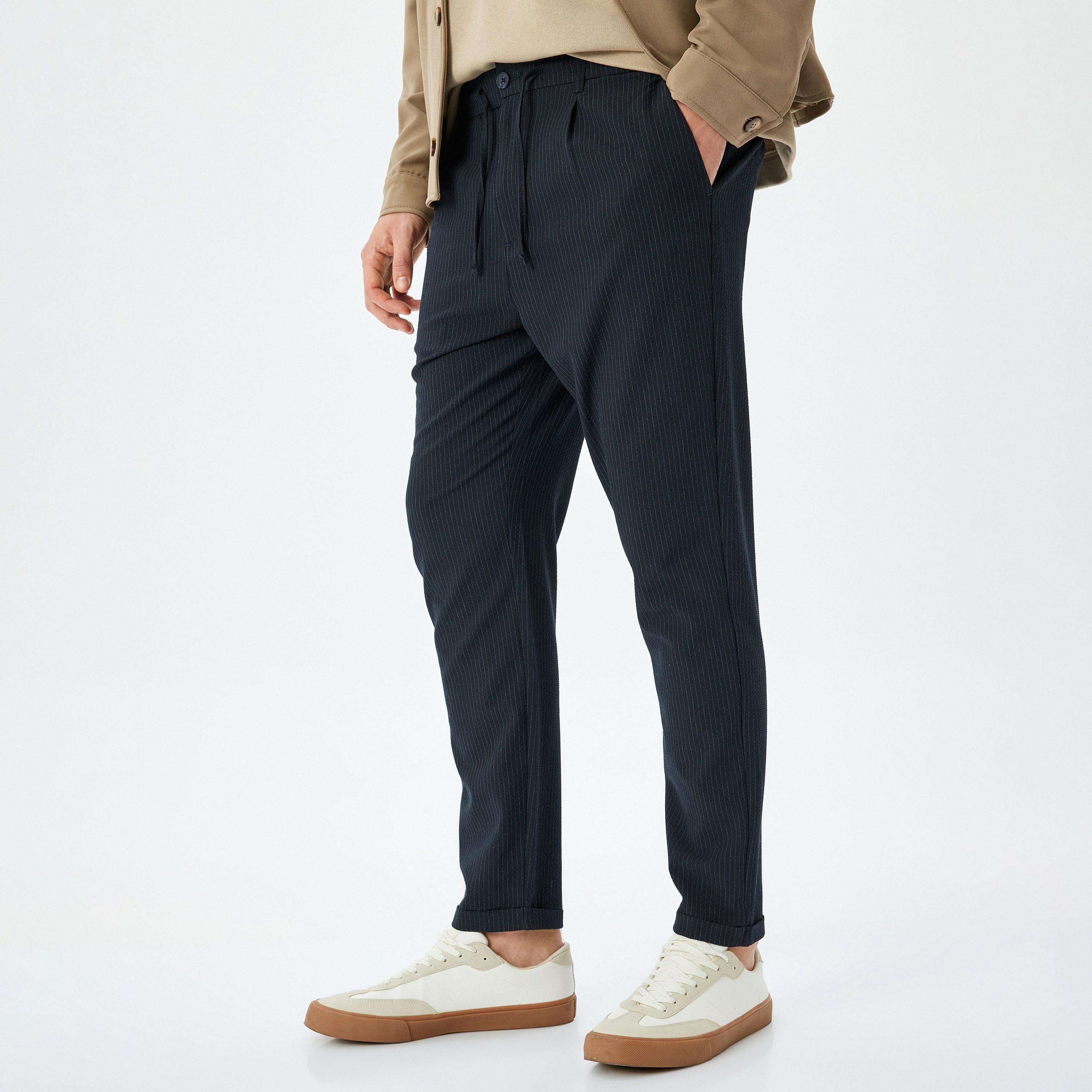 Koton Slim Fit Mid-Rise Drawstring Men's Trousers-men-clothing-bottoms-joggers-image-1