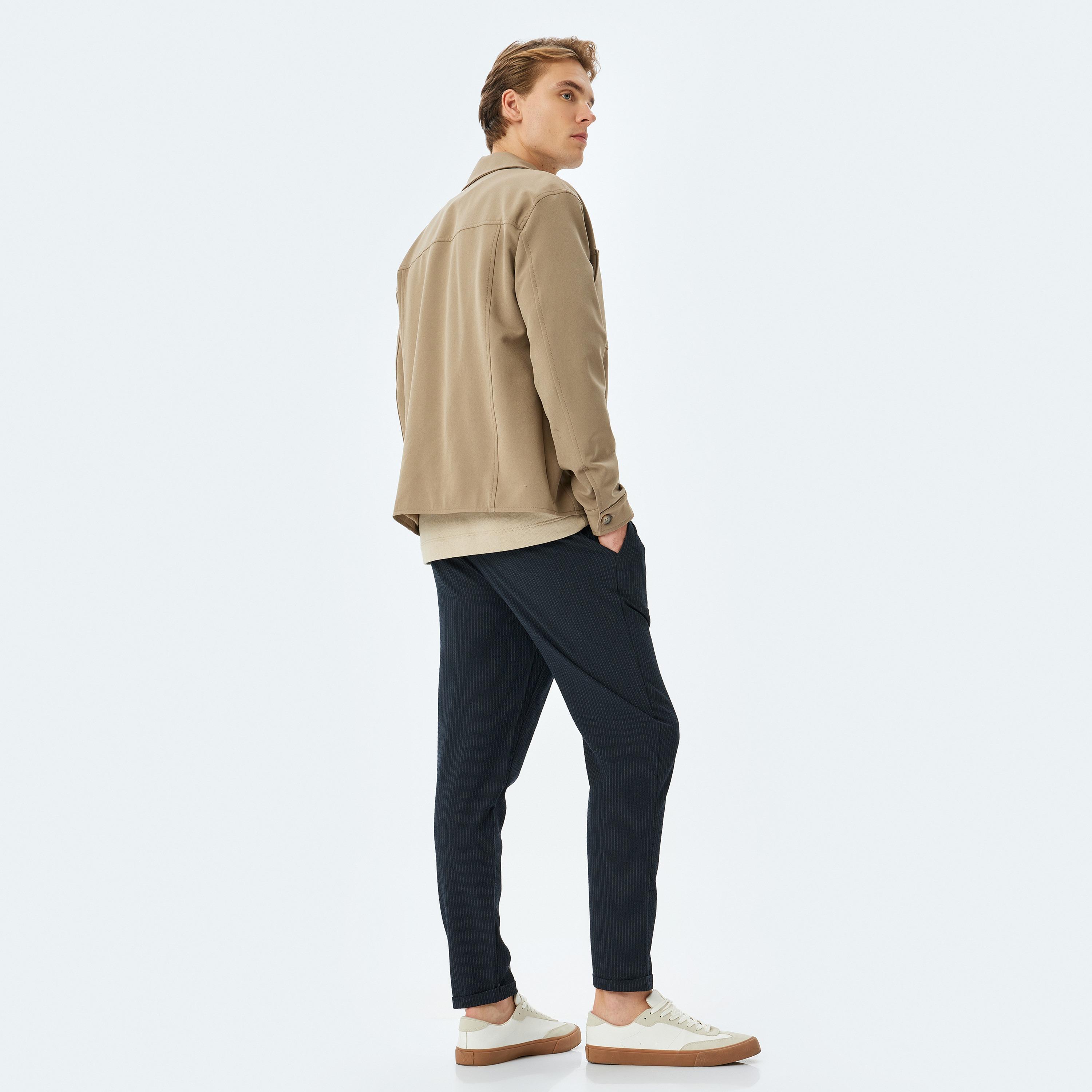 Koton Slim Fit Mid-Rise Drawstring Men's Trousers-men-clothing-bottoms-joggers-image-2