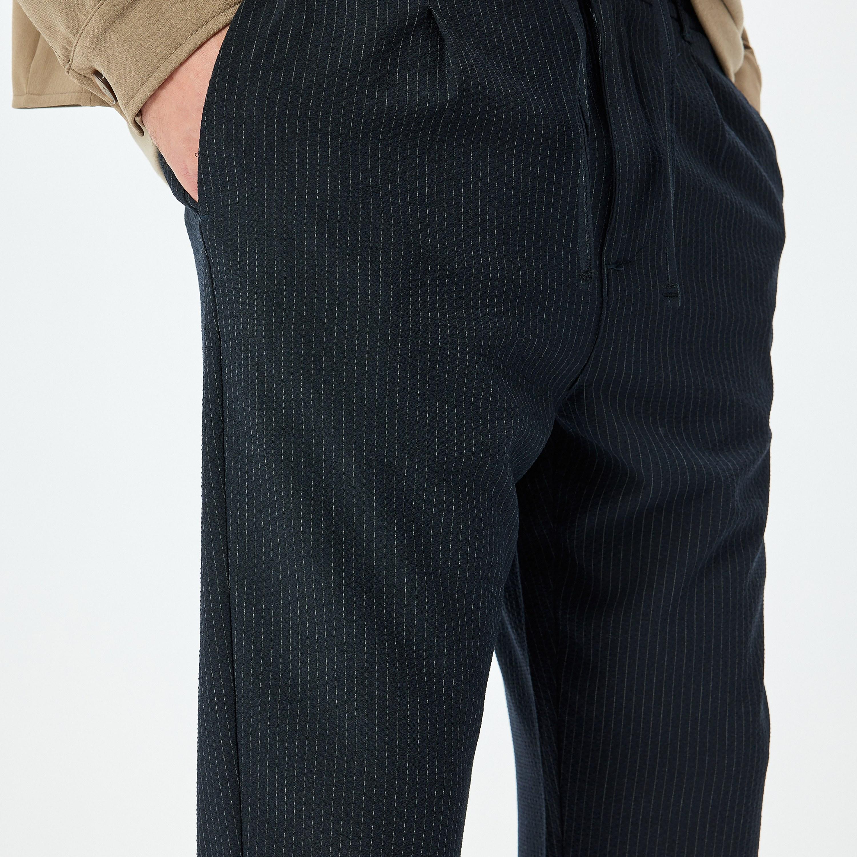 Koton Slim Fit Mid-Rise Drawstring Men's Trousers-men-clothing-bottoms-joggers-image-4