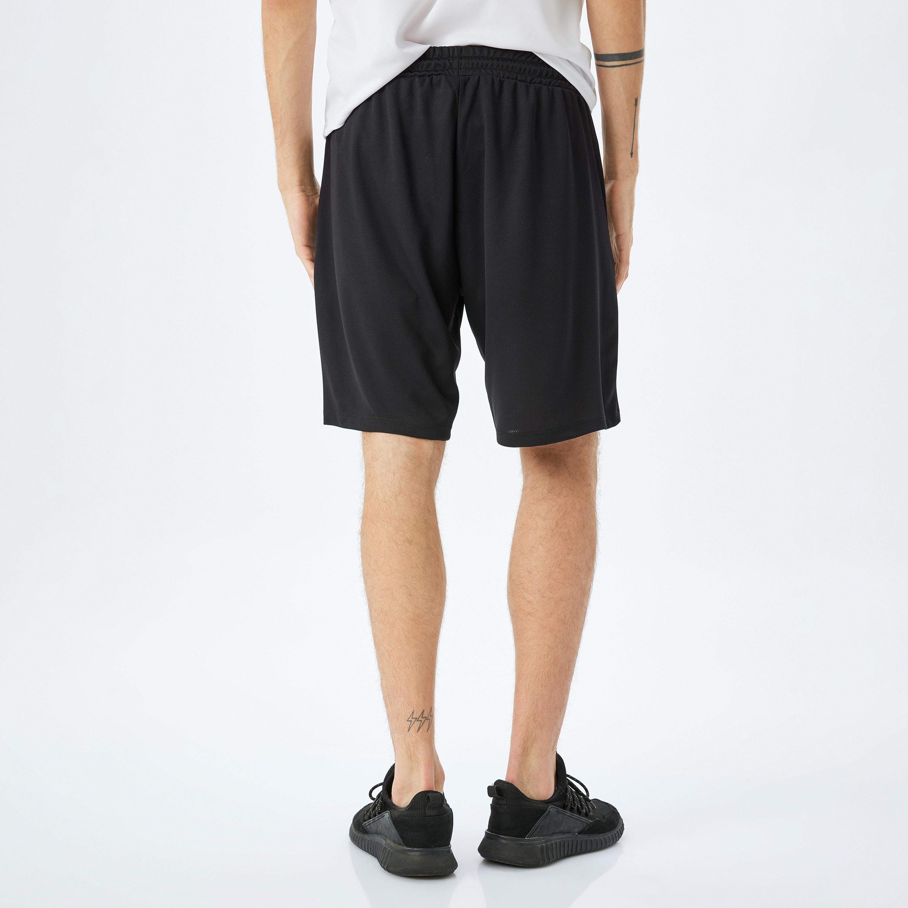 Koton Straight Fit Mid-Rise Drawstring Men's Shorts-men-clothing-bottoms-shorts-image-3