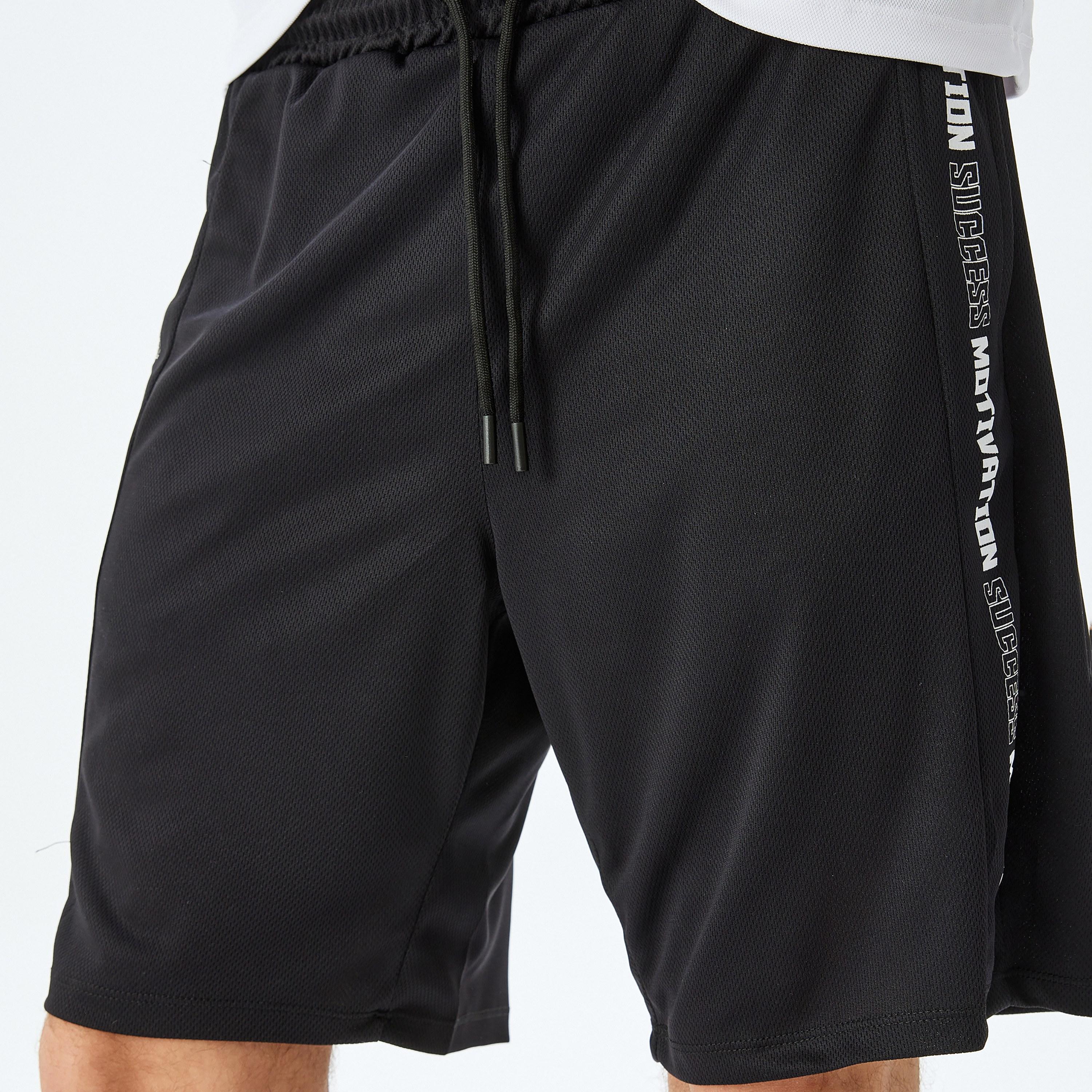 Koton Straight Fit Mid-Rise Drawstring Men's Shorts-men-clothing-bottoms-shorts-image-4