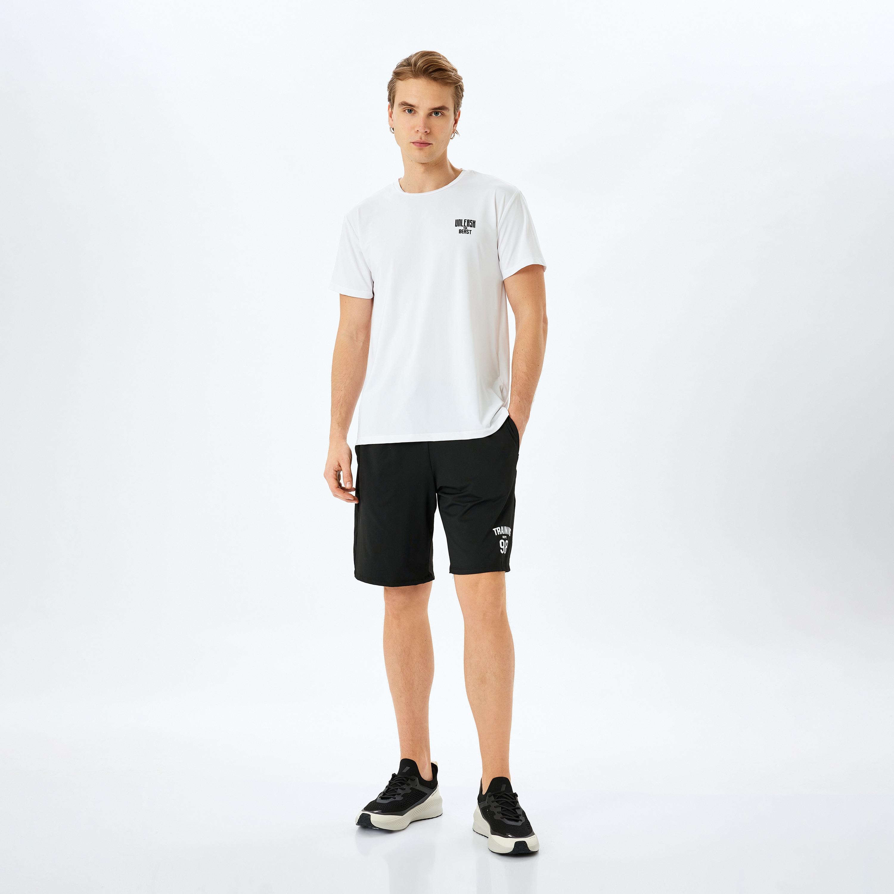 Koton Straight Fit Mid-Rise Drawstring Men's Shorts-men-clothing-bottoms-shorts-image-2