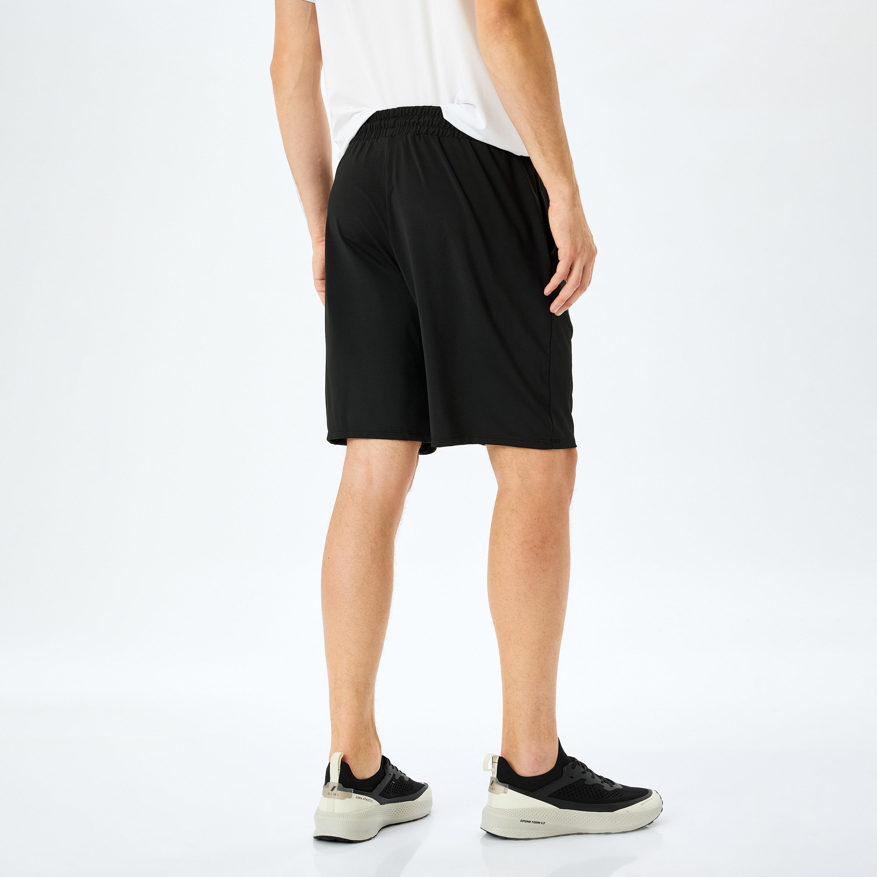 Koton Straight Fit Mid-Rise Drawstring Men's Shorts-men-clothing-bottoms-shorts-image-3