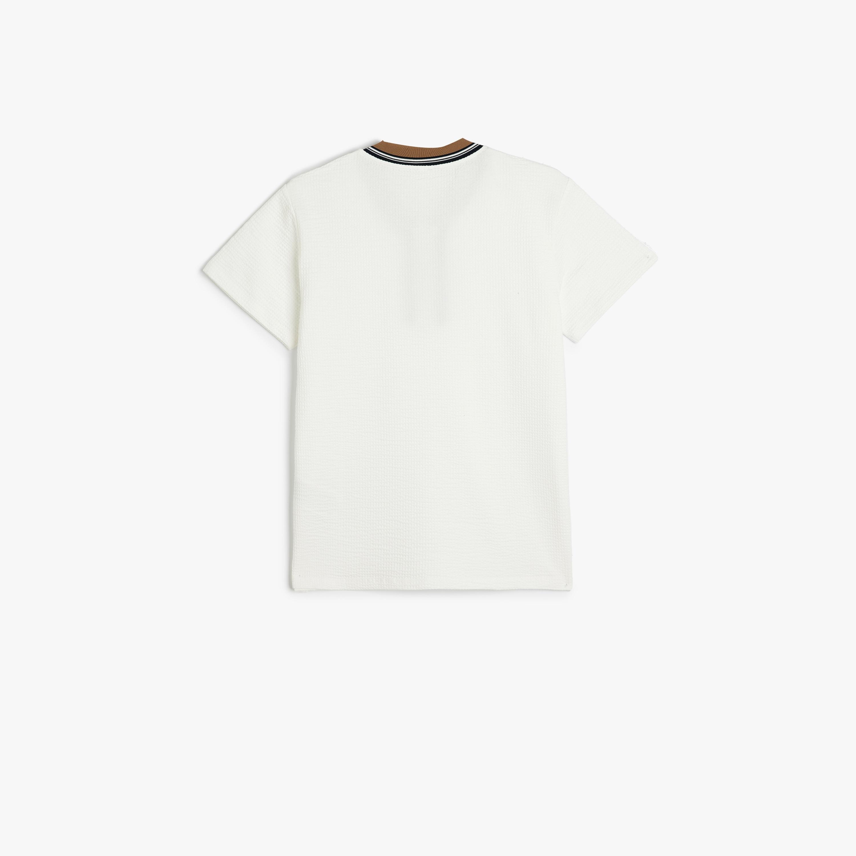بولو بياقة على شكل V وأكمام قصيرة، سادة من كوتون-boys-clothing-tshirtsandpolos-image-2