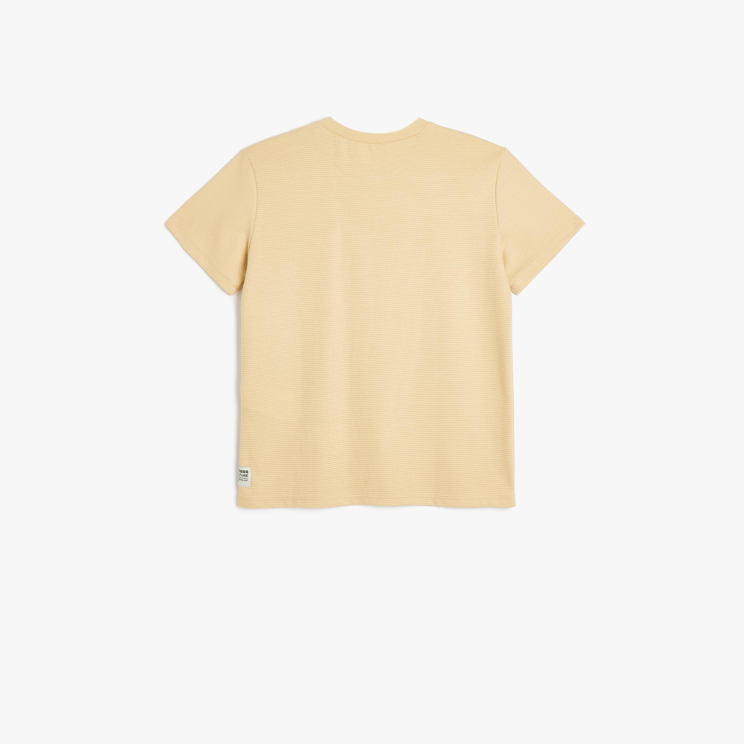 Koton Short Sleeves Round Neck Solid T-Shirt-boys-clothing-tshirtsandpolos-image-2