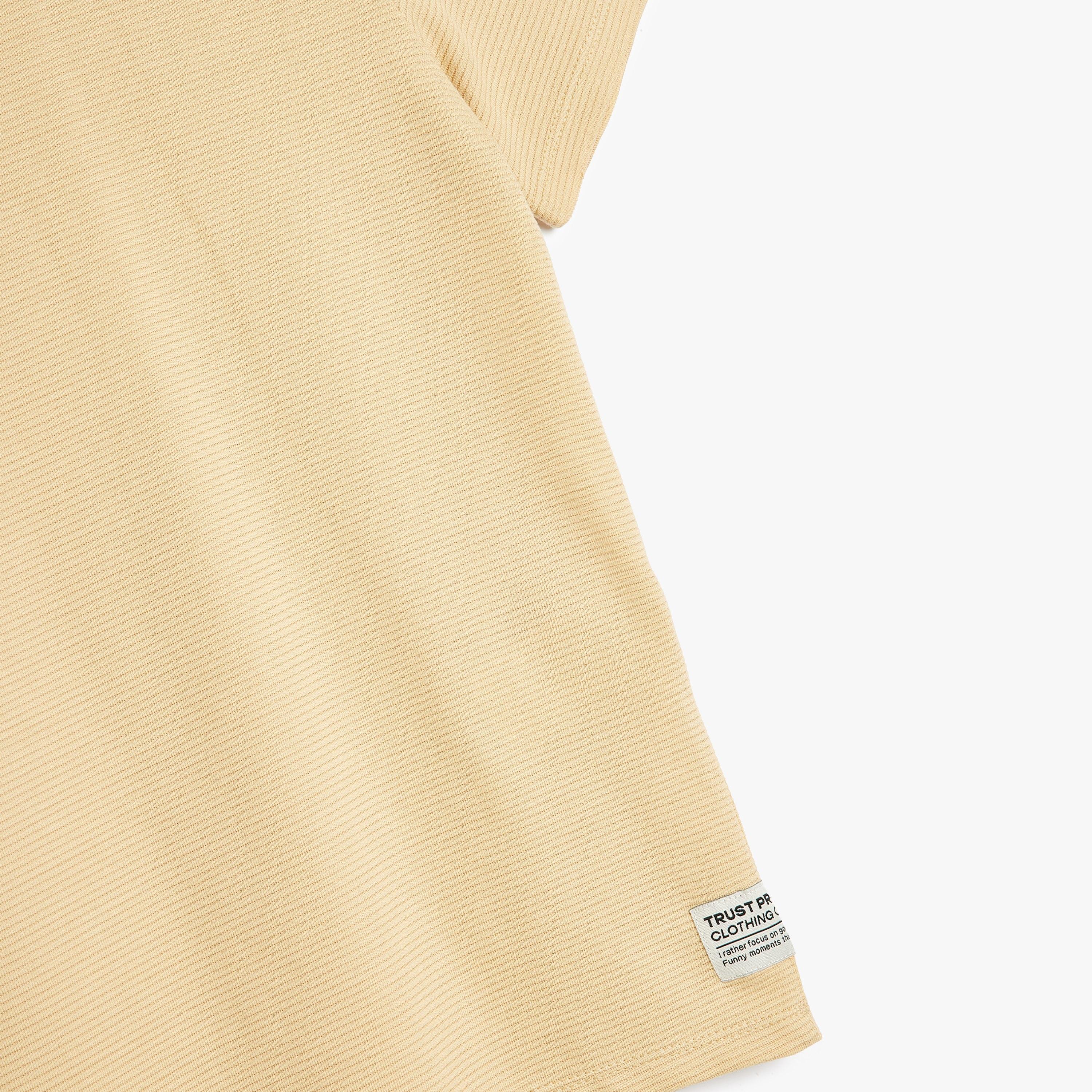 Koton Short Sleeves Round Neck Solid T-Shirt-boys-clothing-tshirtsandpolos-image-3