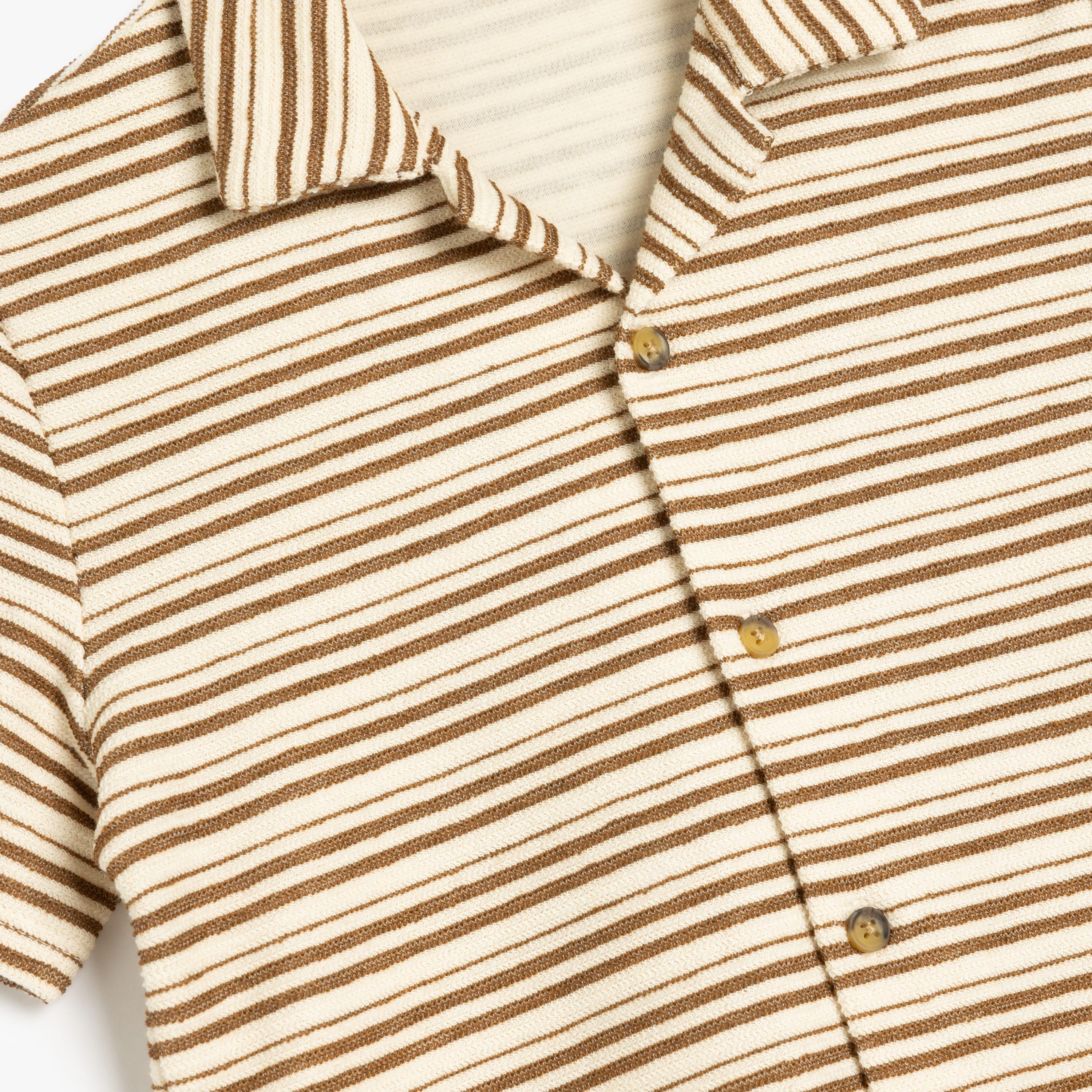 Koton Short Sleeves Collar Neck Striped Shirt-boys-clothing-shirts-image-4
