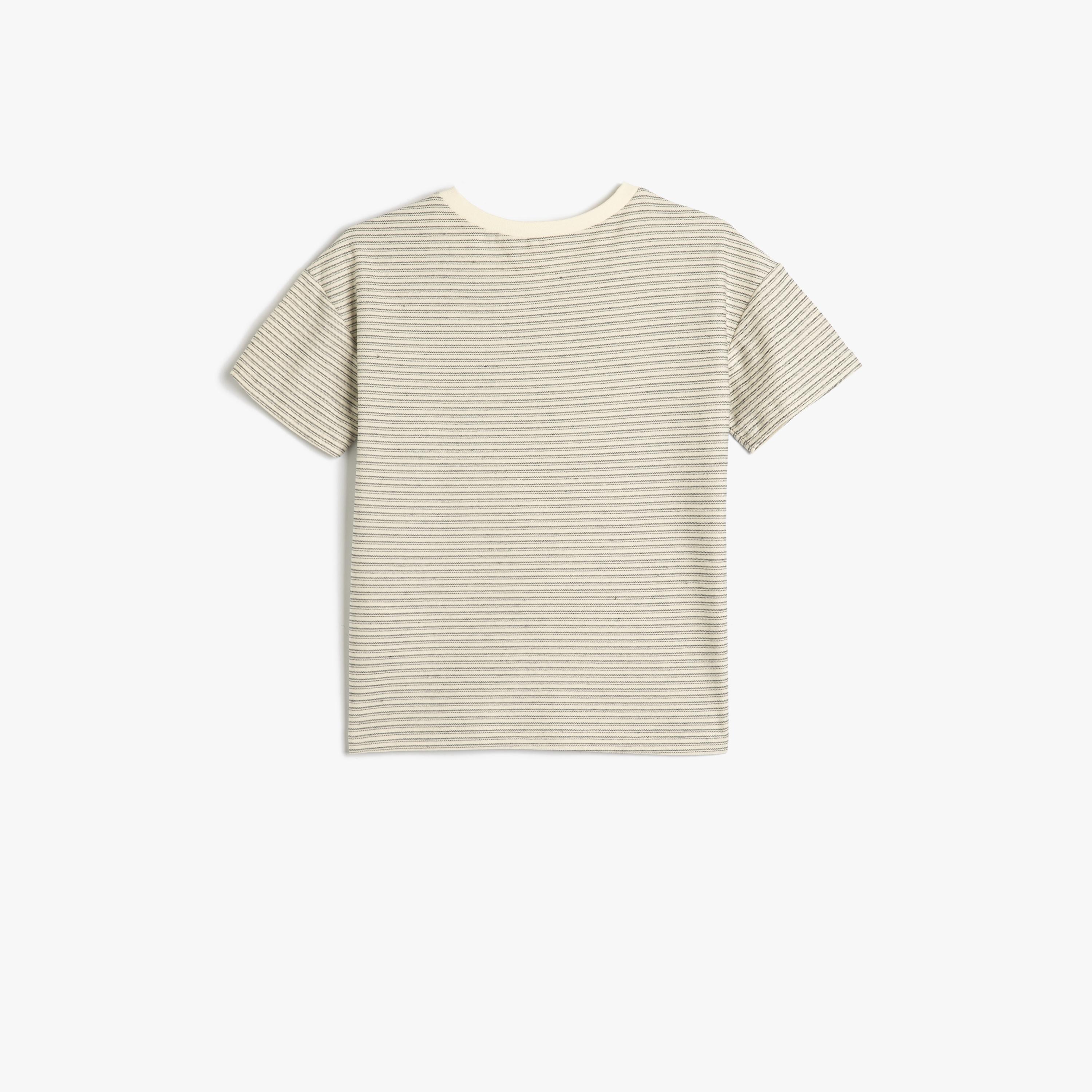 Koton Short Sleeves Round Neck Striped T-Shirt-boys-clothing-tshirtsandpolos-image-2