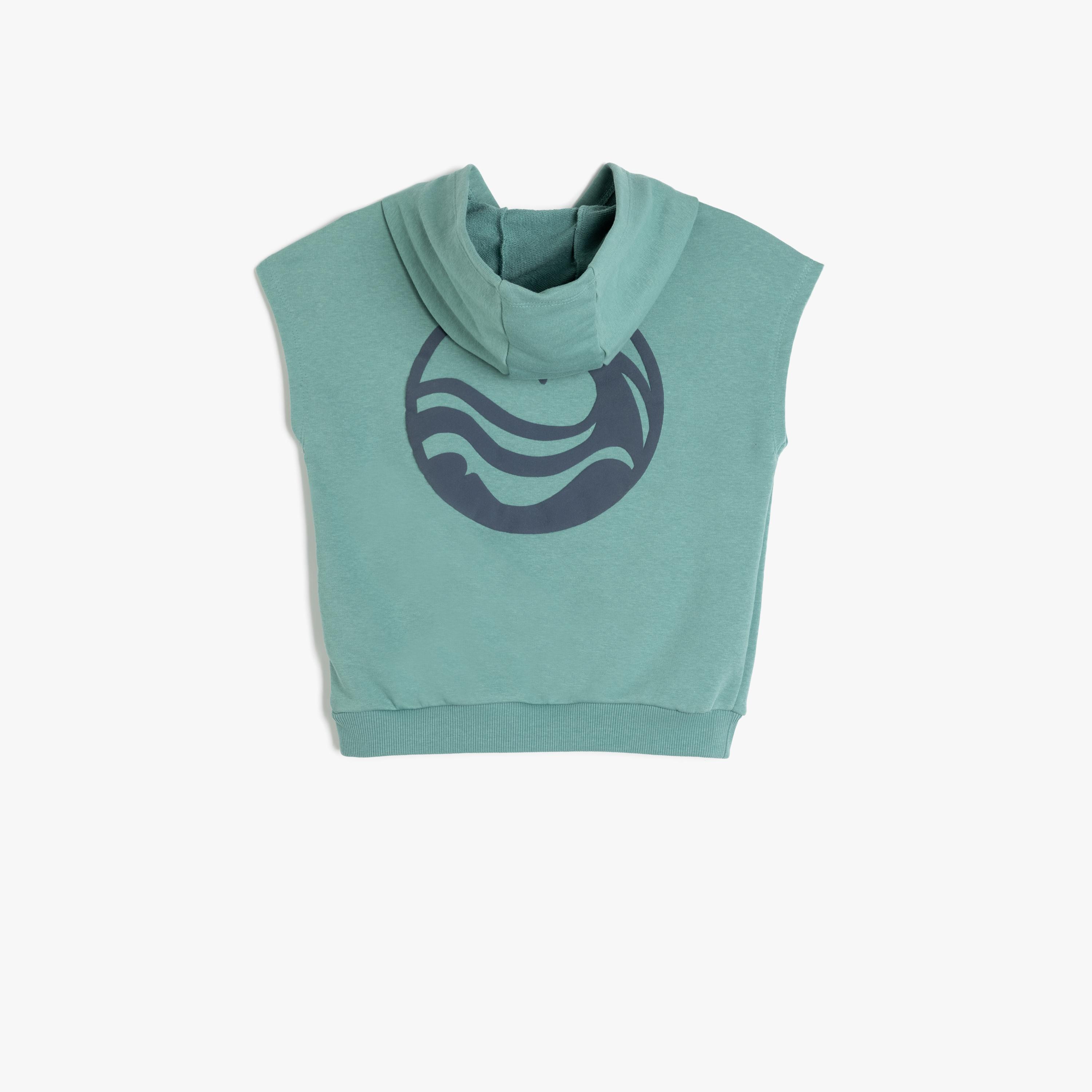 Koton Sleeveless Hooded Neck Printed Sweatshirt-boys-clothing-sweatshirts-image-2