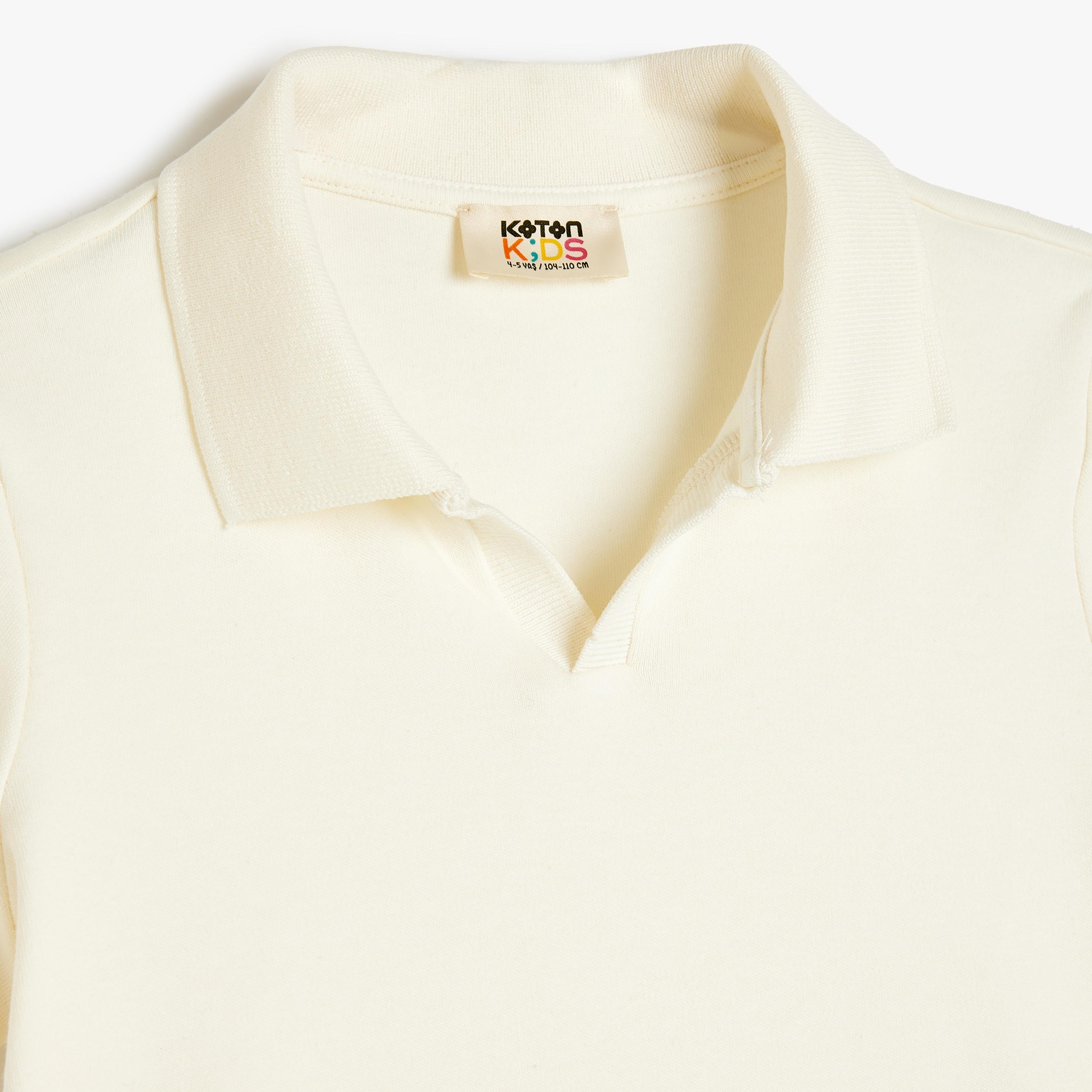 Koton Short Sleeves Collar Neck Solid Polo-boys-clothing-tshirtsandpolos-image-3