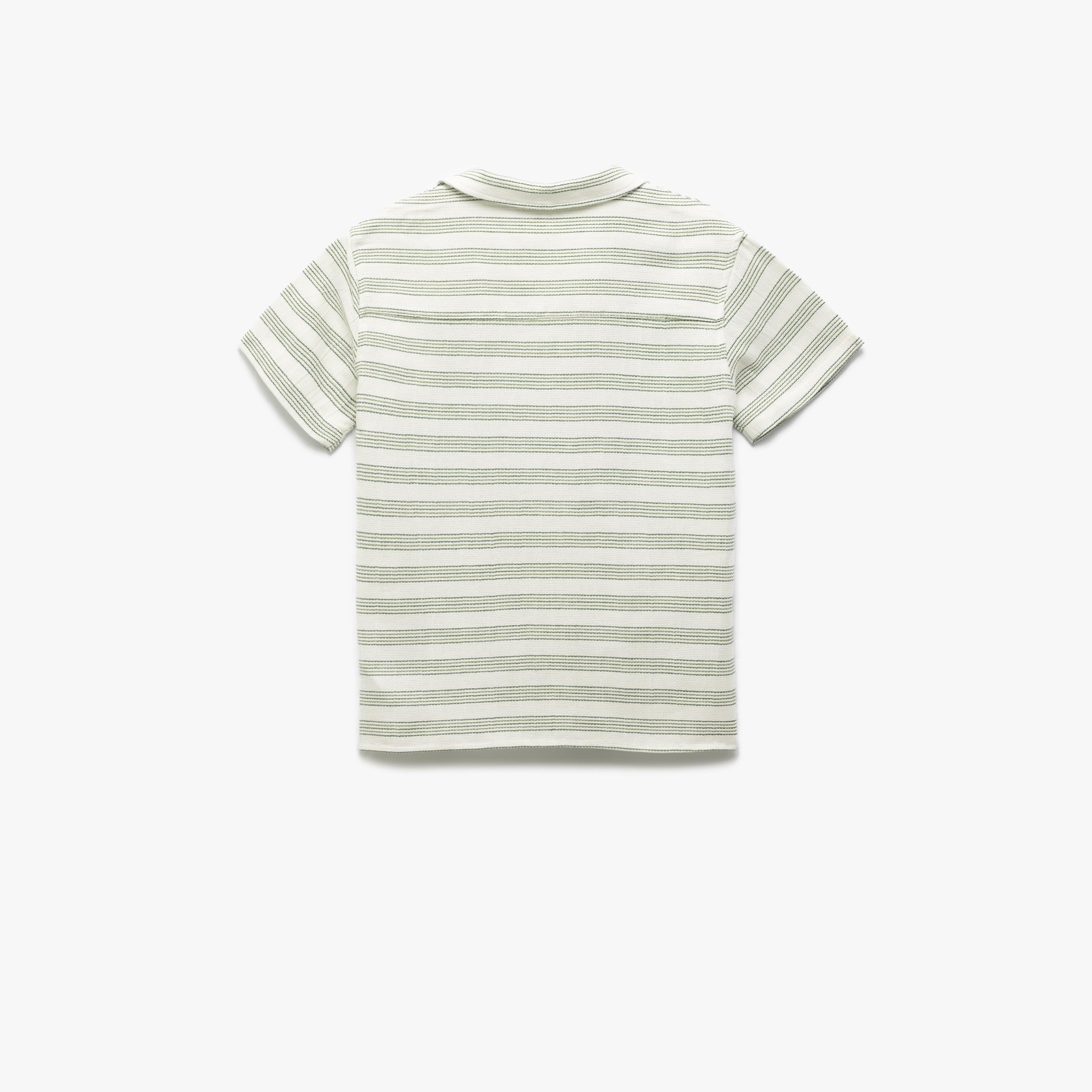 Koton Short Sleeves Collar Neck Striped Shirt-boys-clothing-shirts-image-2