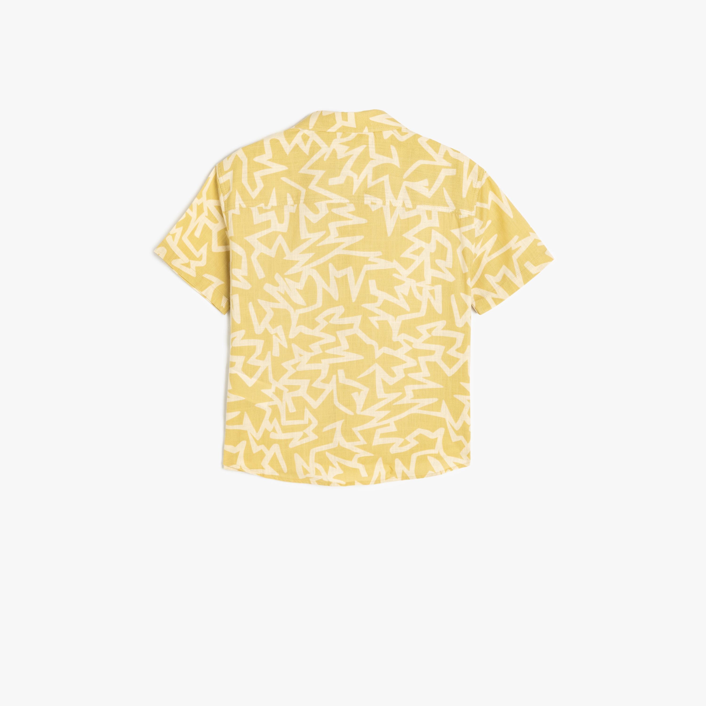 قميص بياقة وأكمام قصيرة، مطبوع من كوتون-boys-clothing-shirts-image-2