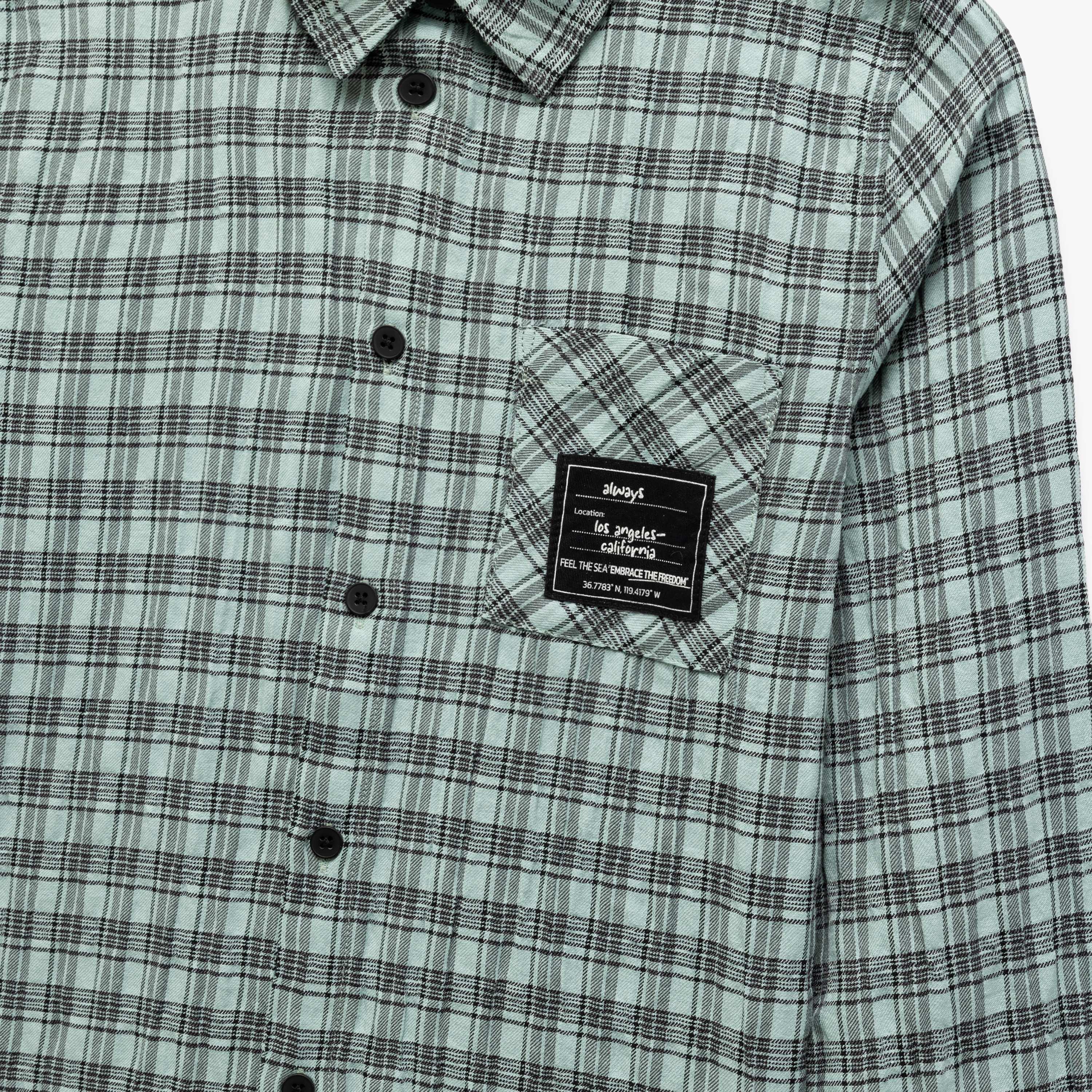 Koton Long Sleeves Collar Neck Striped Shirt-boys-clothing-shirts-image-3