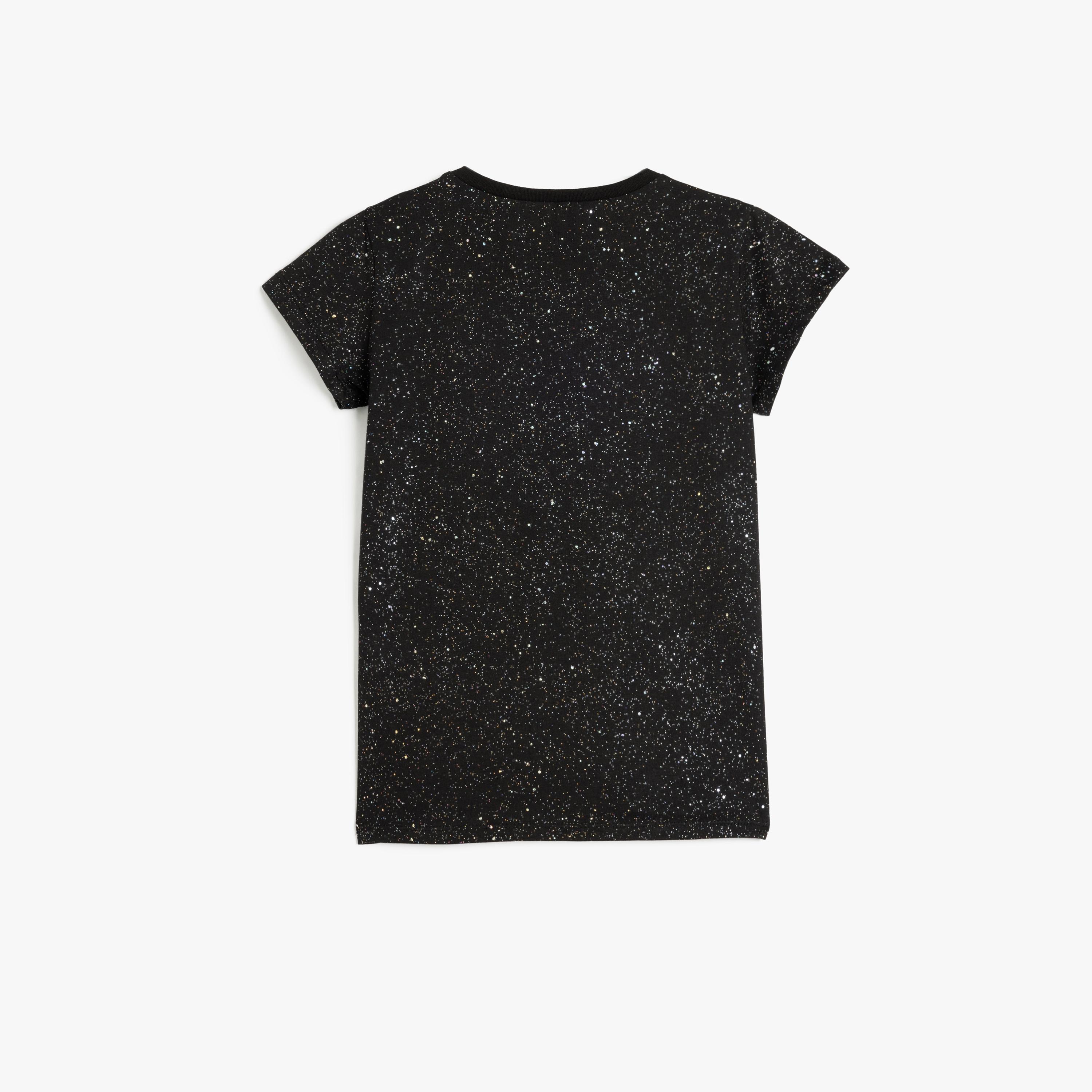 Koton Short Sleeves Round Neck Solid T-Shirt-girls-clothing-tshirts-image-2