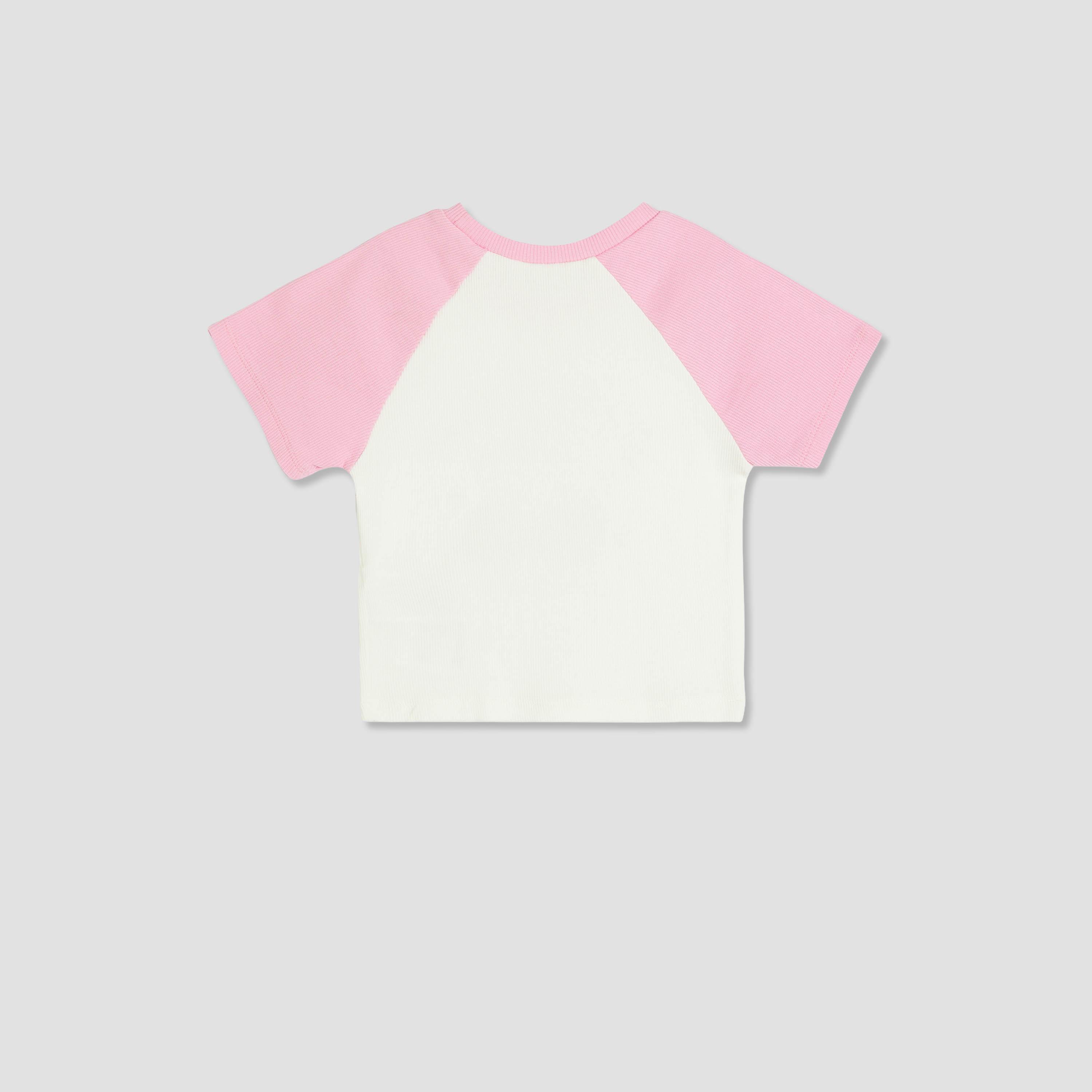 Koton Short Sleeves Round Neck Printed T-Shirt-girls-clothing-tshirts-image-2
