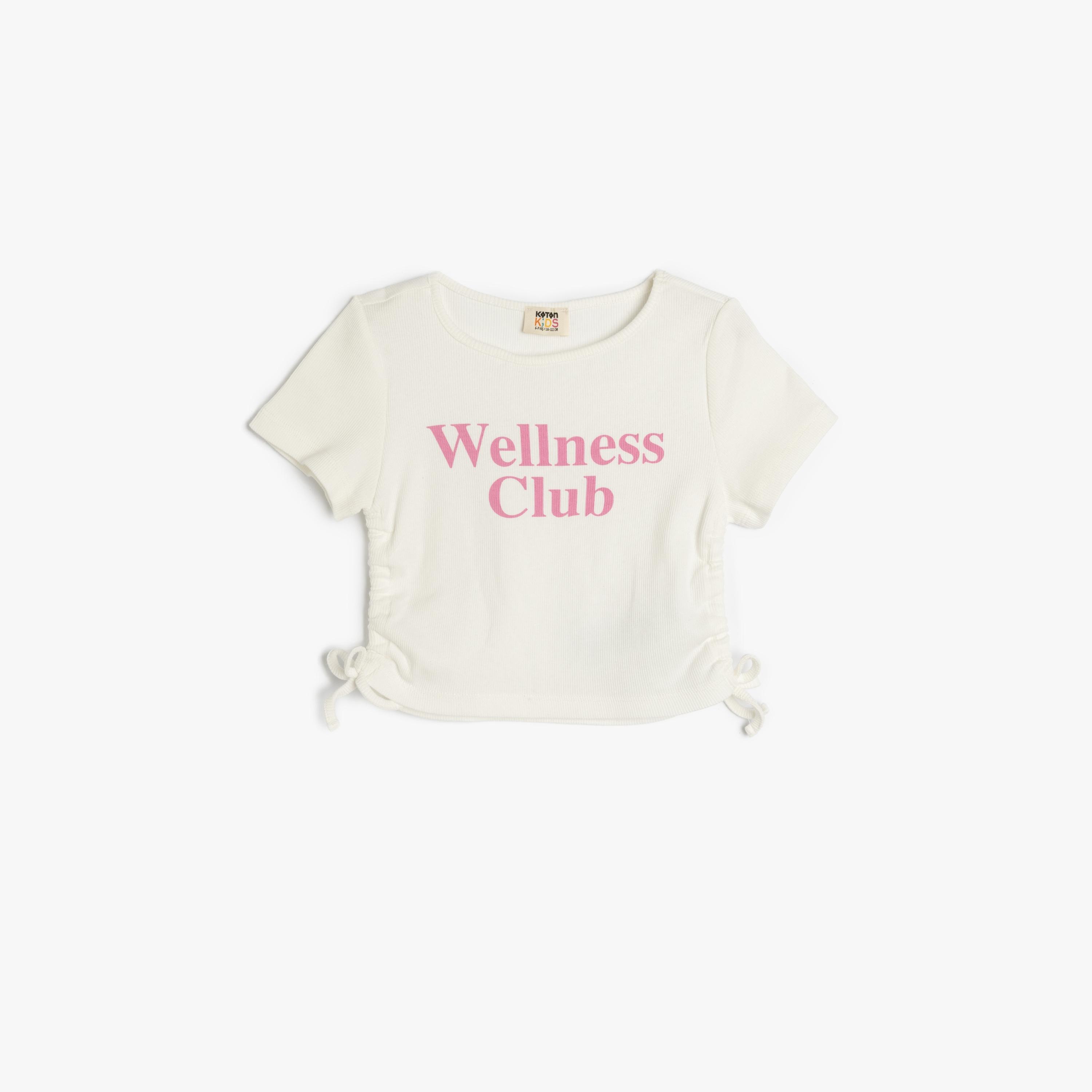 تيشيرت بياقة دائرية وأكمام قصيرة، مطبوع من كوتون-girls-clothing-tshirts-image-1