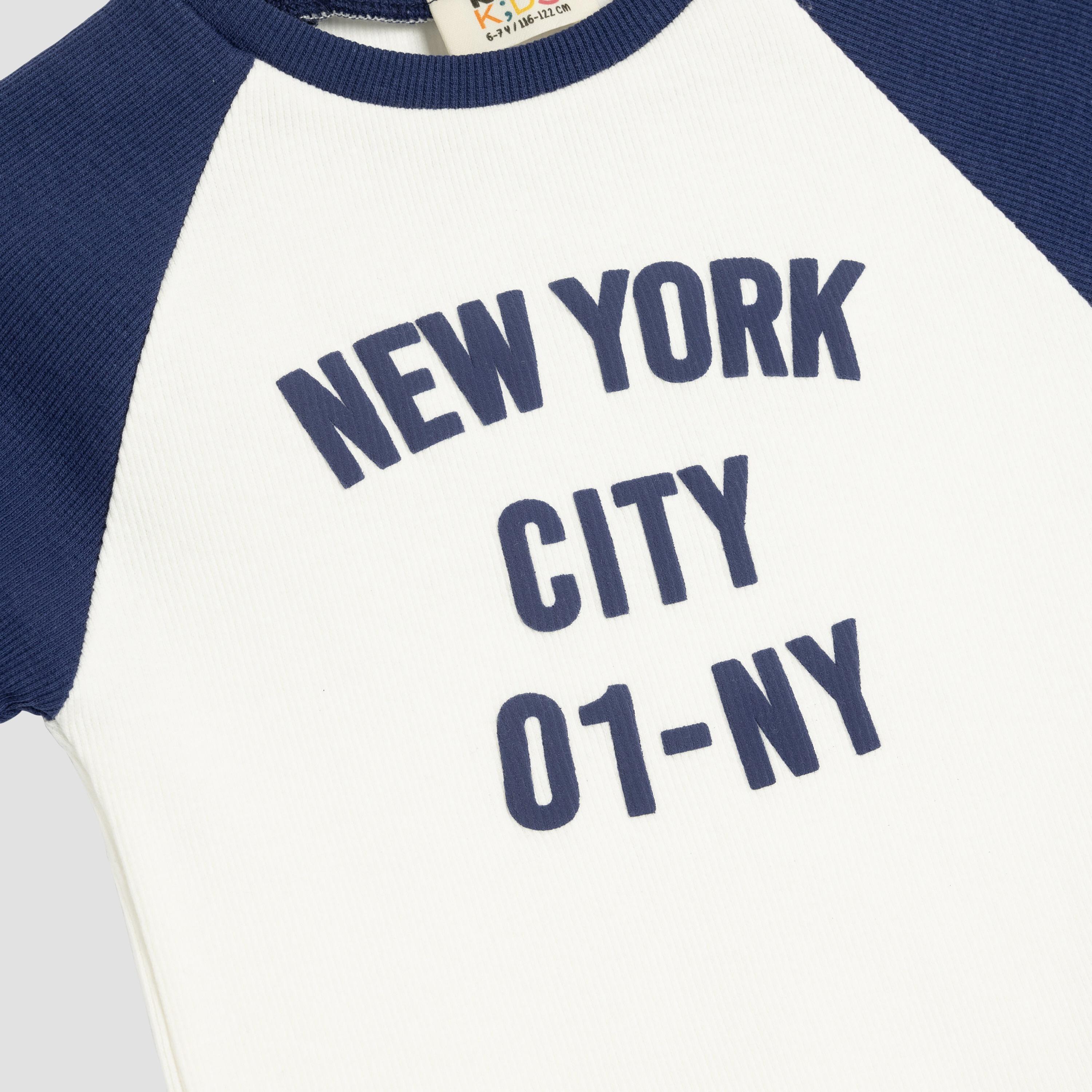 Koton Short Sleeves Round Neck Printed T-Shirt-girls-clothing-tshirts-image-3