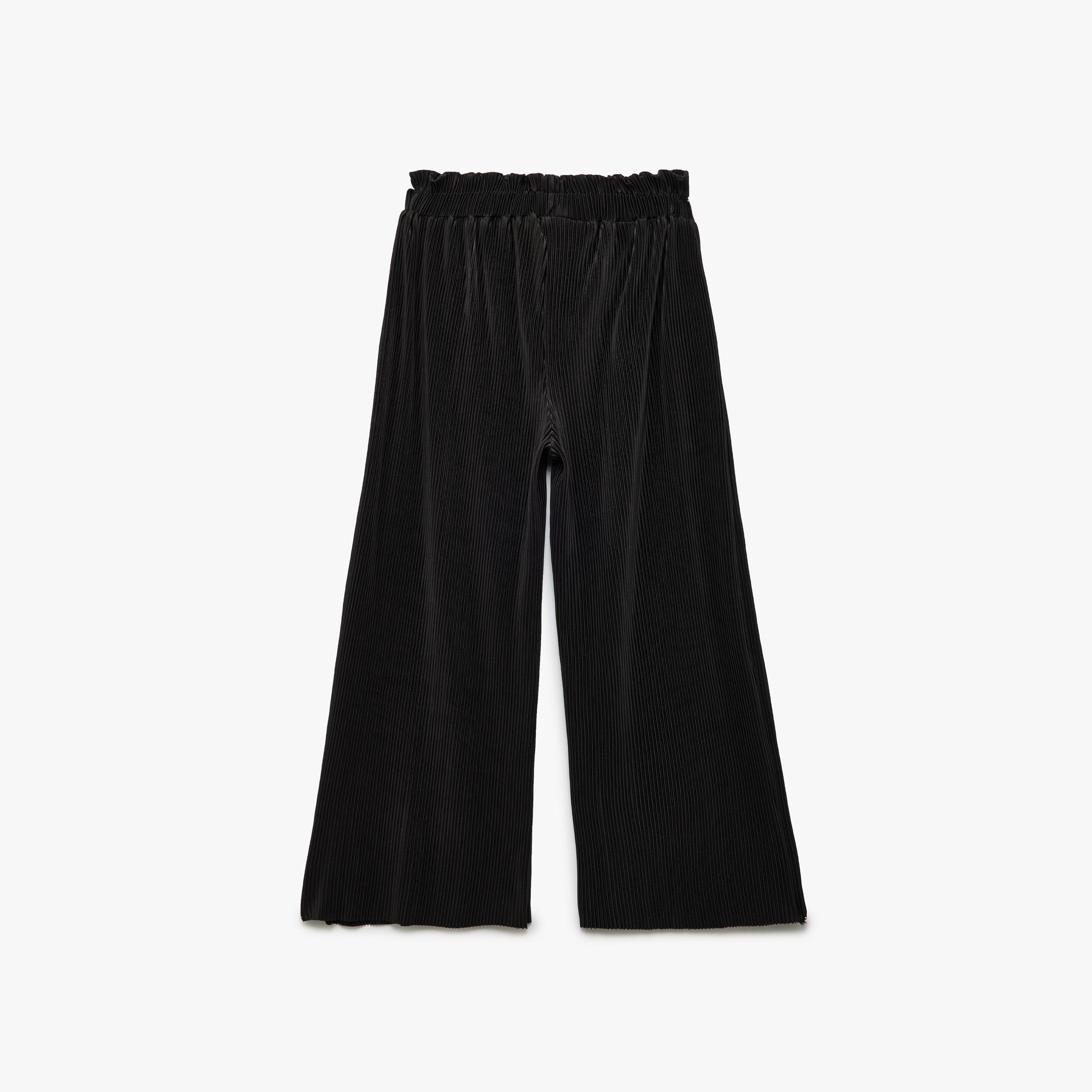 بنطلون رياضي مطاطي سادة من كوتون-girls-clothing-bottoms-trousers-image-2