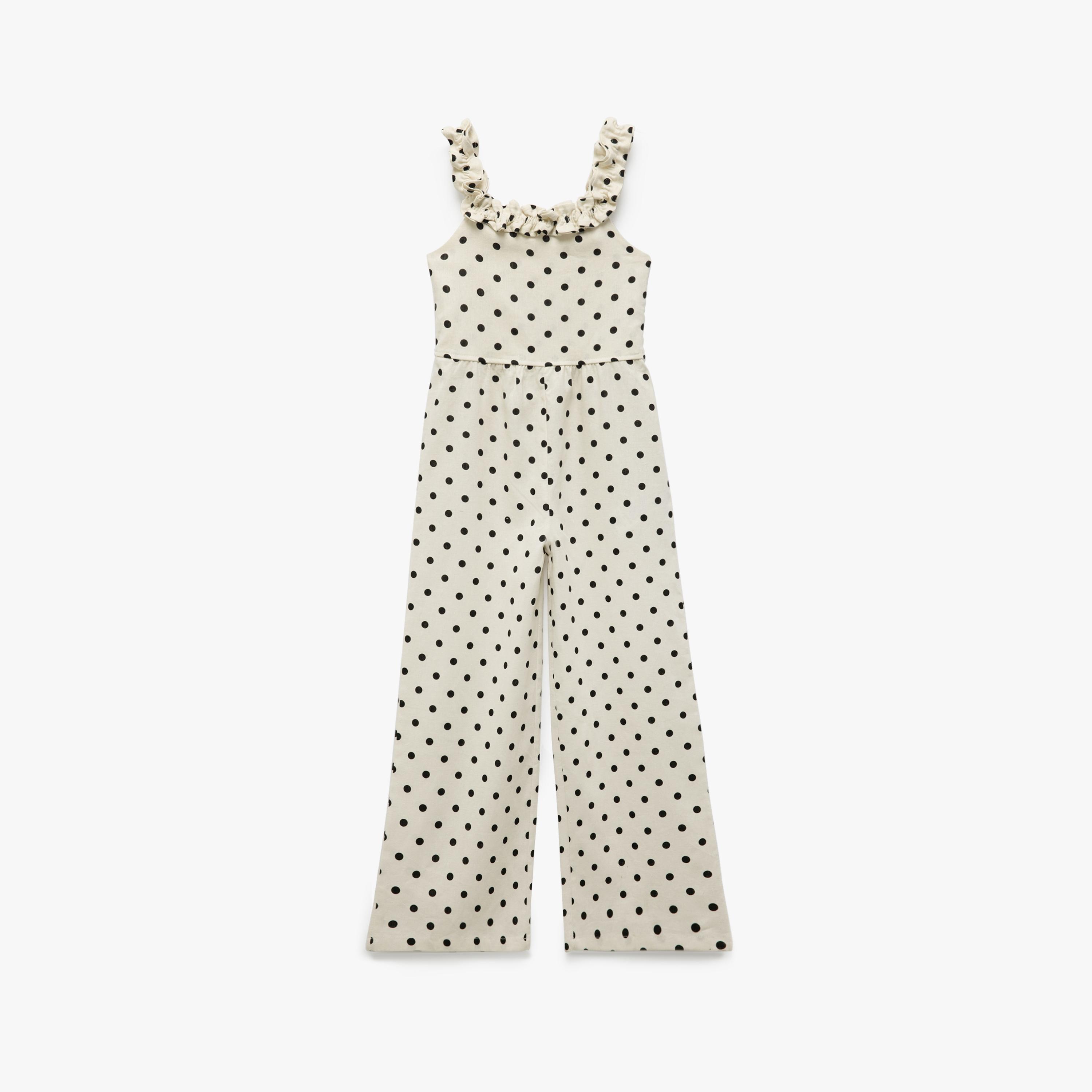 فستان بقصة ايه-لاين بياقة مربعة وبدون أكمام، مطبوع من كوتون-girls-clothing-dressesandjumpsuits-image-1