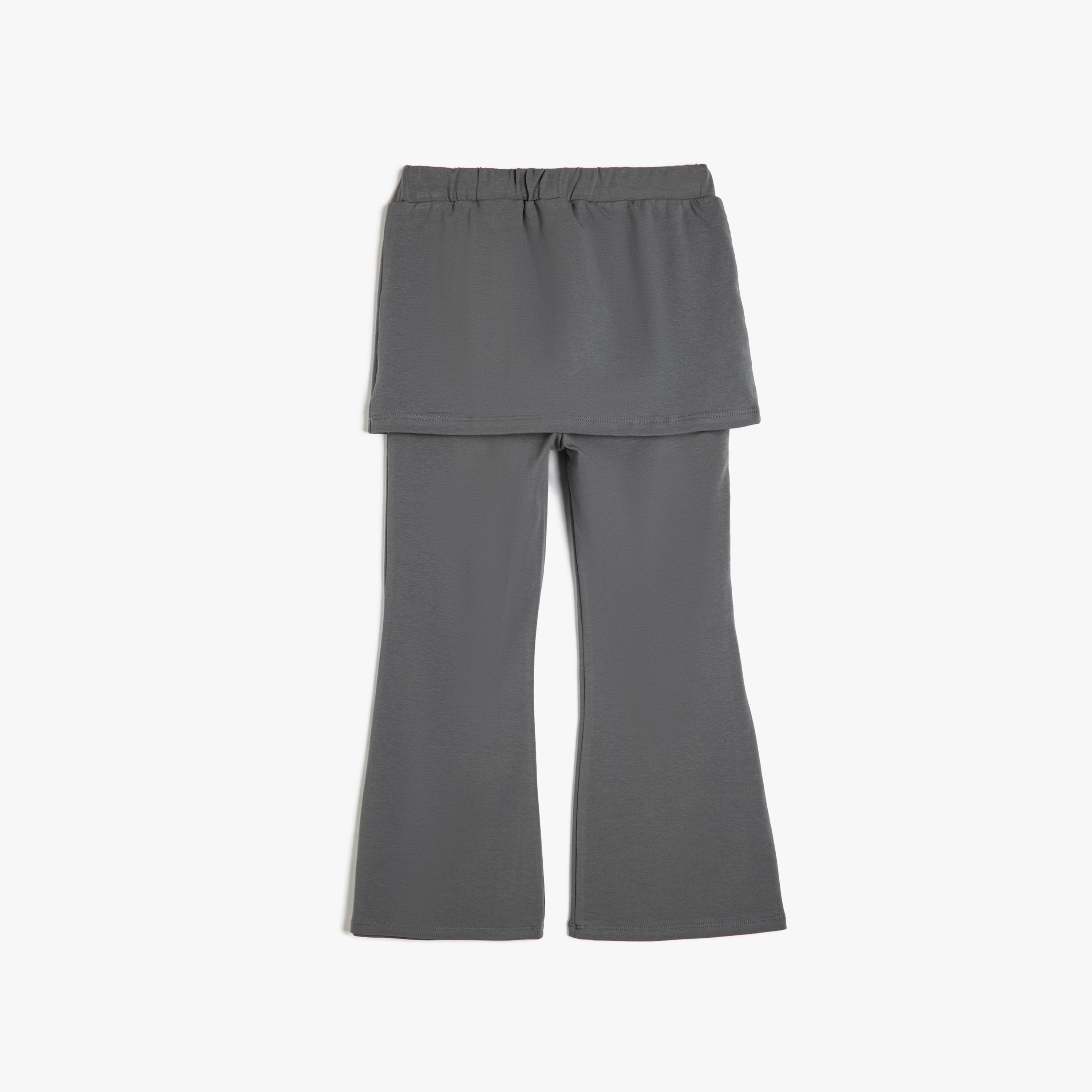 Koton Solid Elasticated Track Pants-girls-clothing-bottoms-trousers-image-2