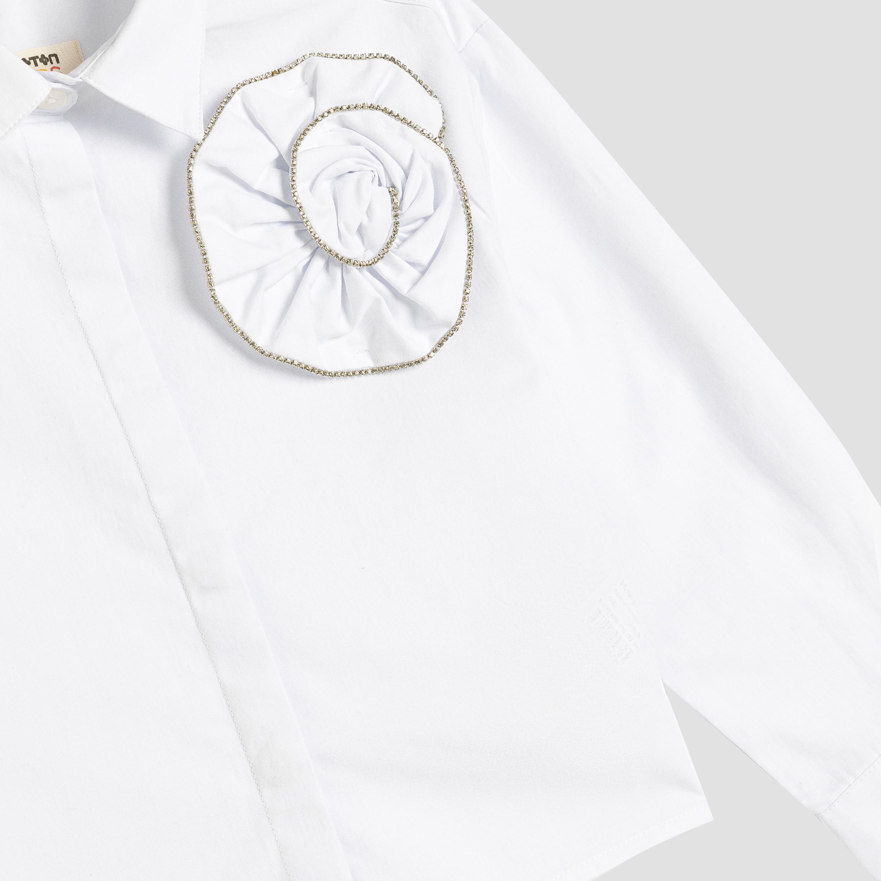 Koton Long Sleeves Collar Neck Solid Shirt-girls-clothing-blousesandshirts-image-3