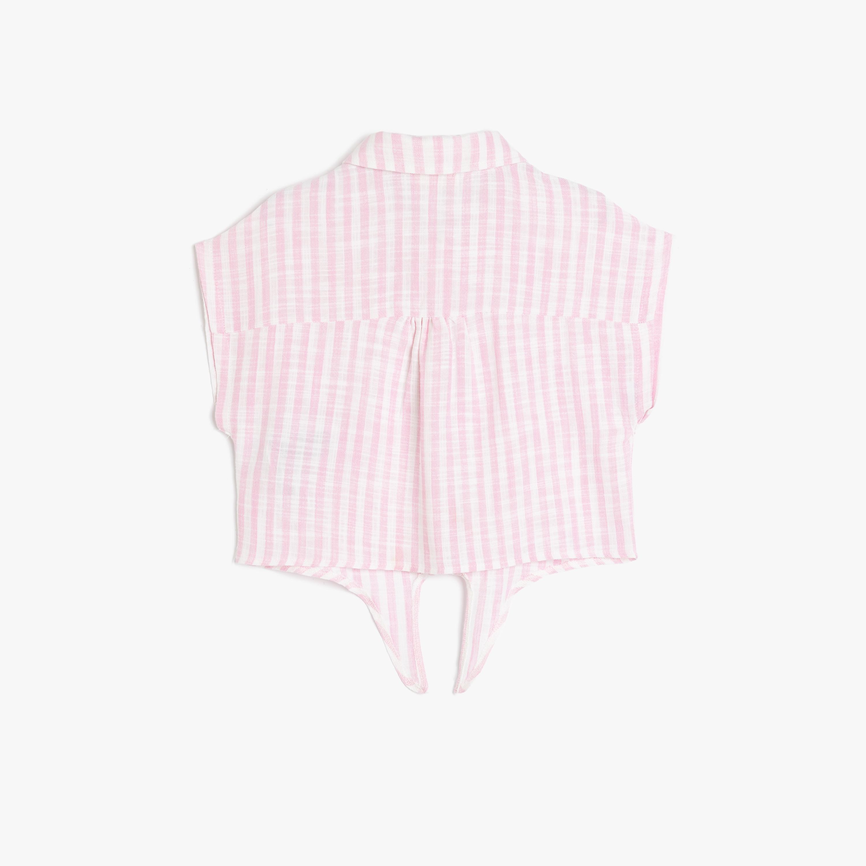 Koton Sleeveless Collar Neck Striped Blouse-girls-clothing-blousesandshirts-image-2