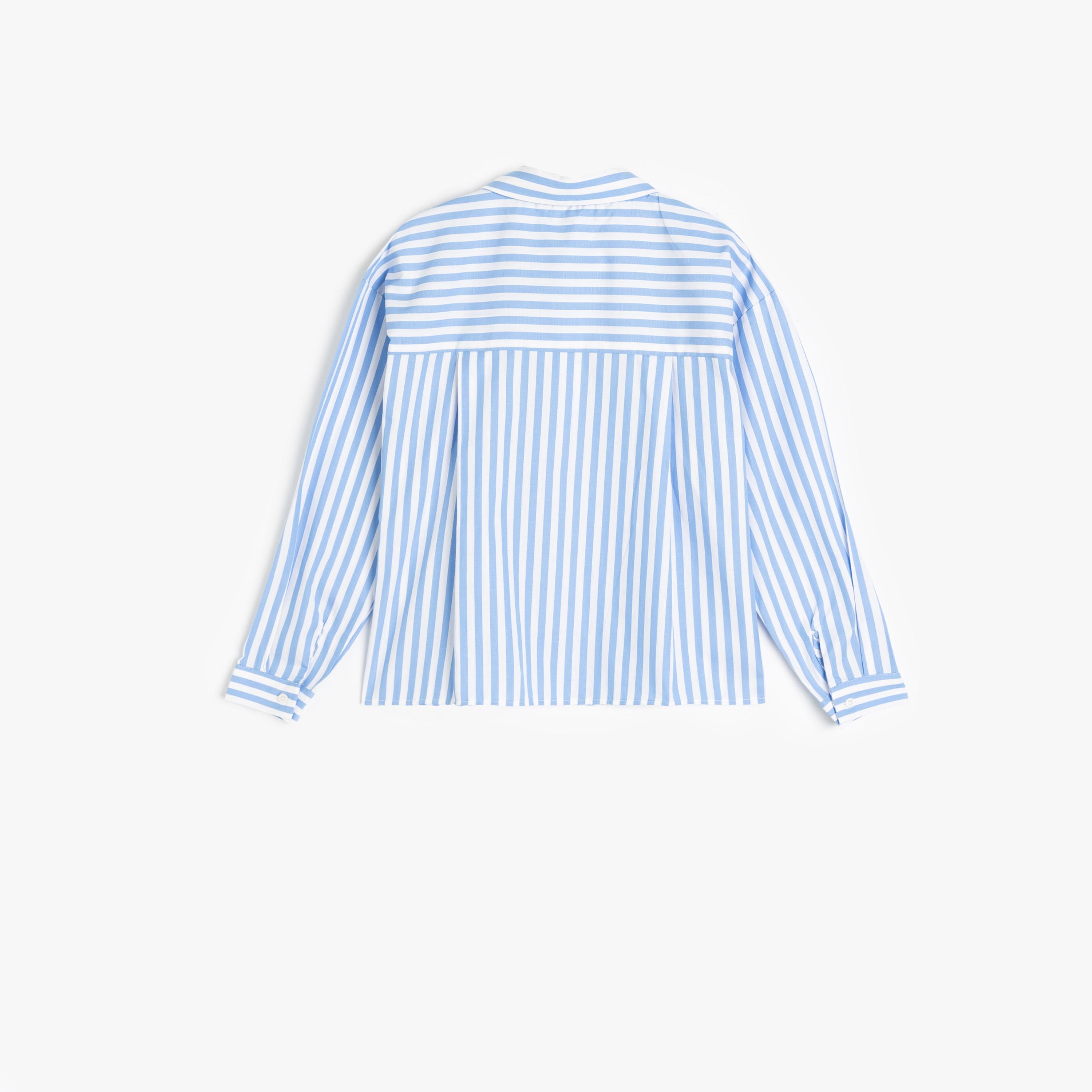 Koton Long Sleeves Collar Neck Striped Shirt-girls-clothing-blousesandshirts-image-2