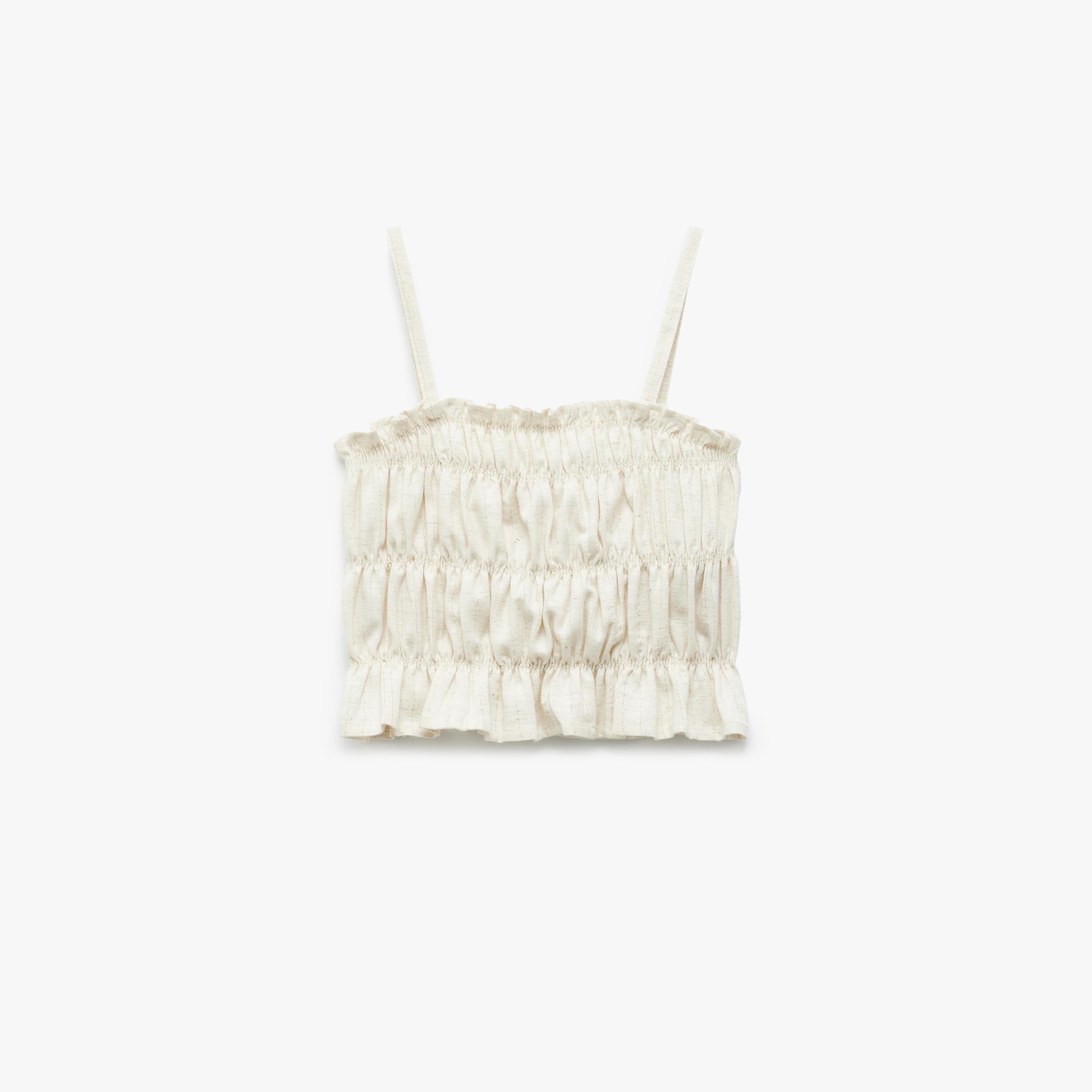 Koton Sleeveless Square Neck Solid Blouse-girls-clothing-blousesandshirts-image-1
