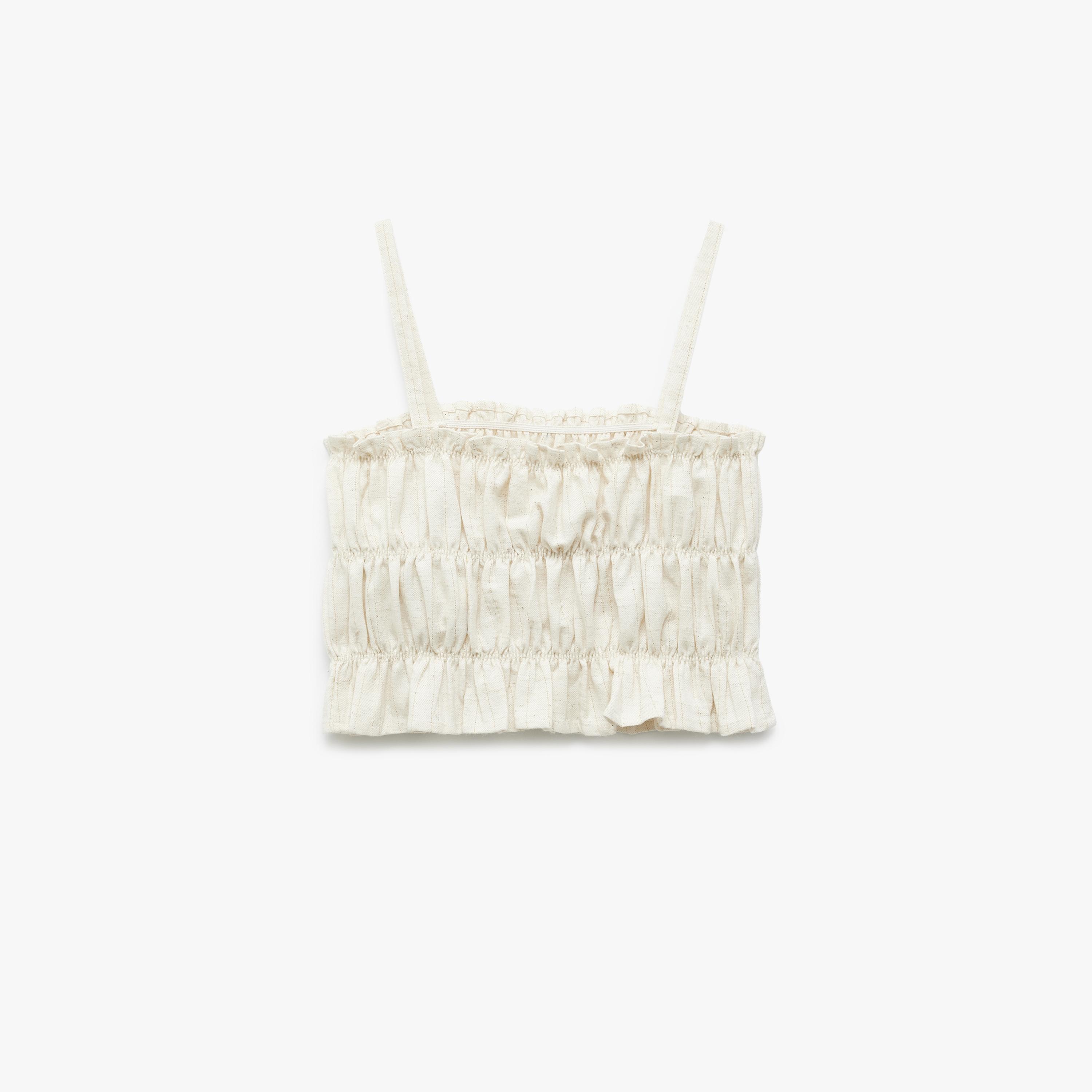 Koton Sleeveless Square Neck Solid Blouse-girls-clothing-blousesandshirts-image-2