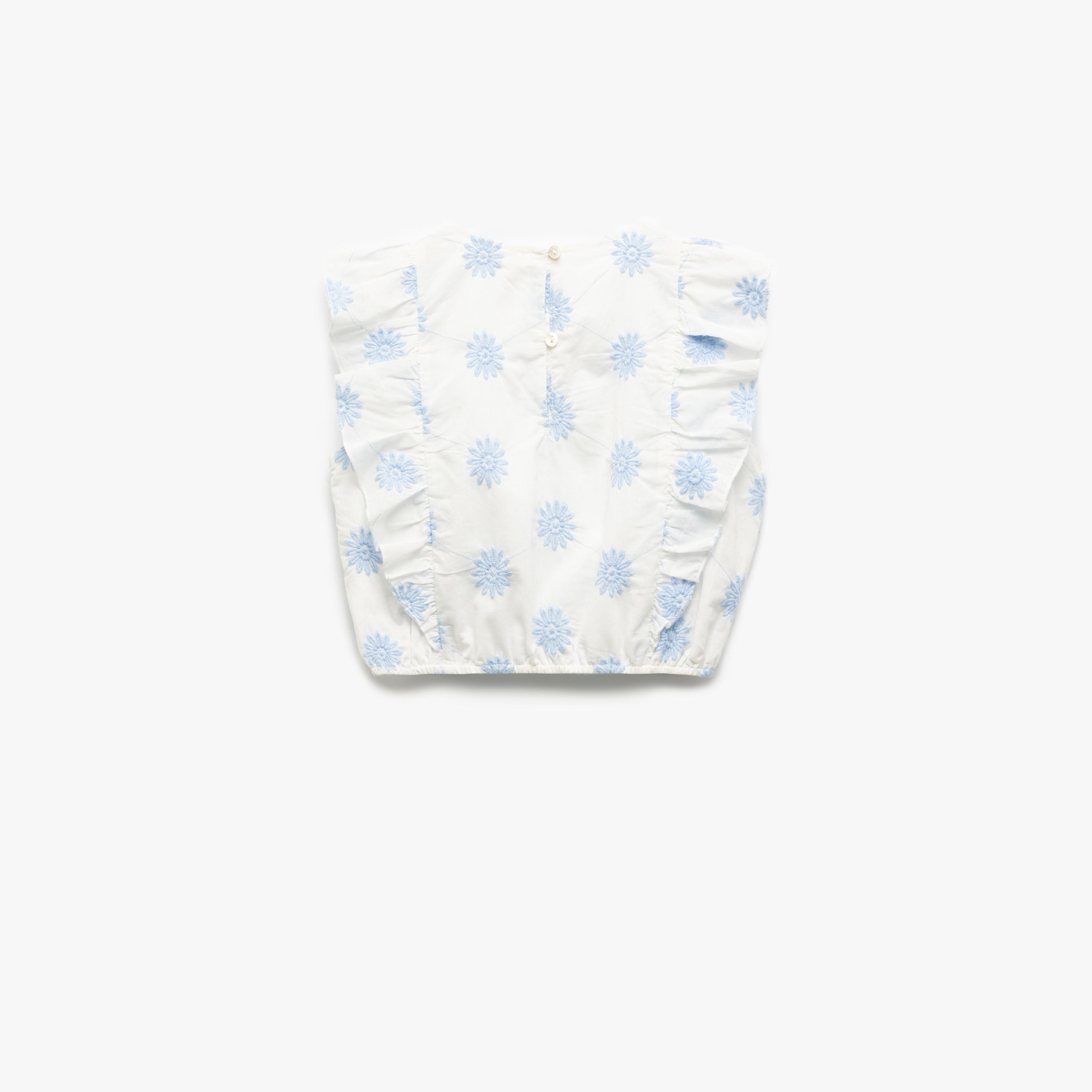 Koton Sleeveless Round Neck Printed Blouse-girls-clothing-blousesandshirts-image-2