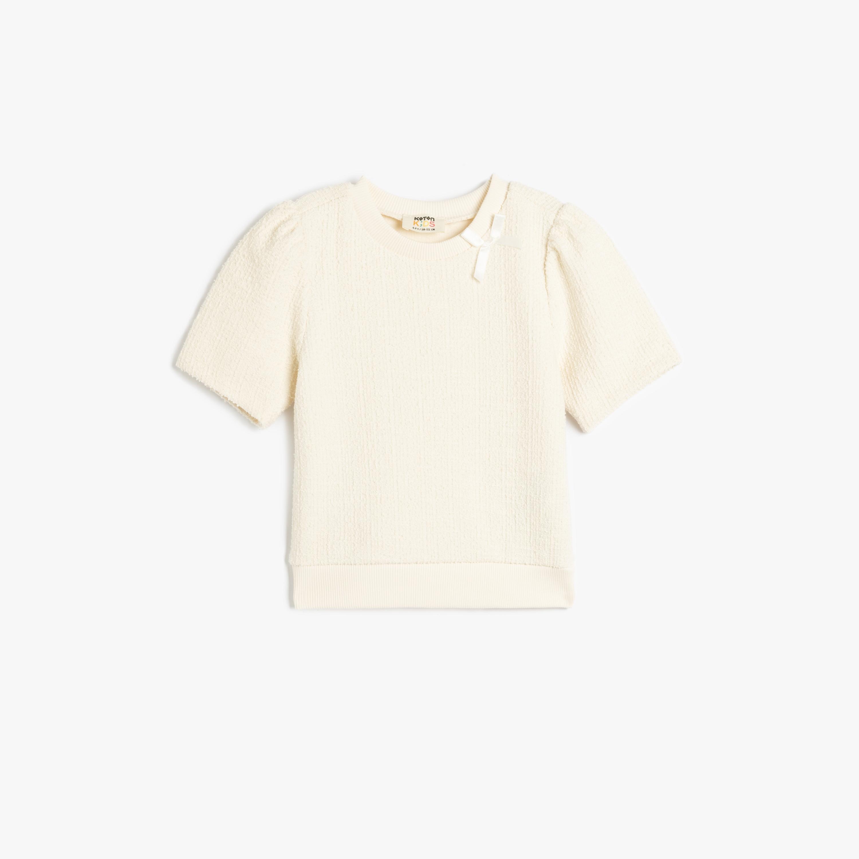 Koton Sleeveless Round Neck Solid Blouse-girls-clothing-blousesandshirts-image-1