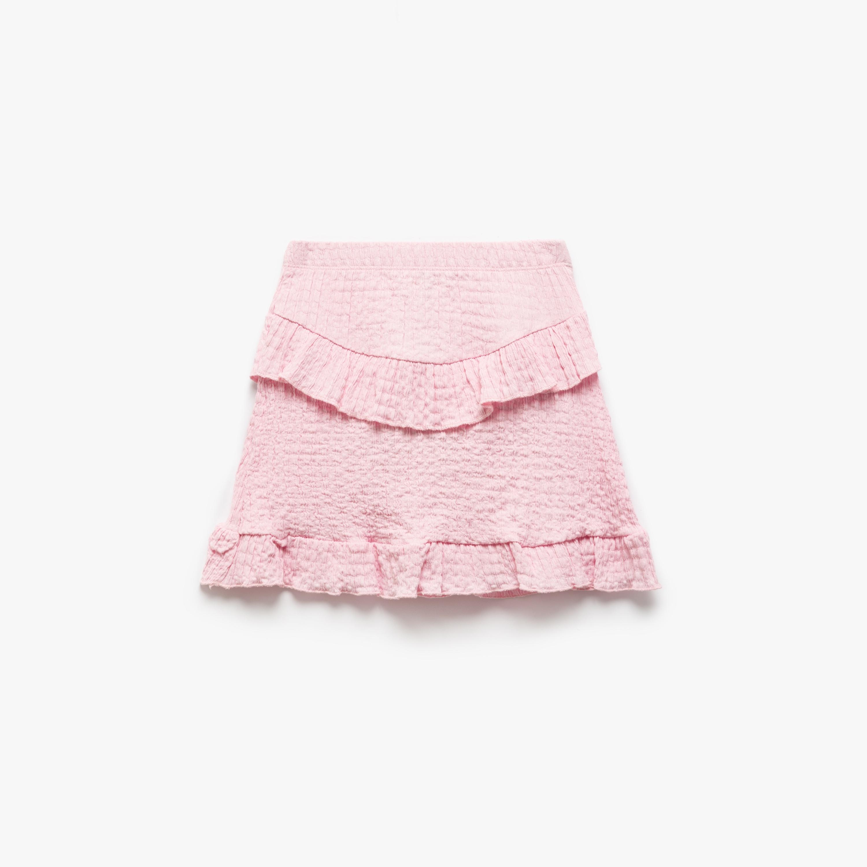 Koton Solid Elasticated Skirt-girls-clothing-bottoms-skirts-image-3