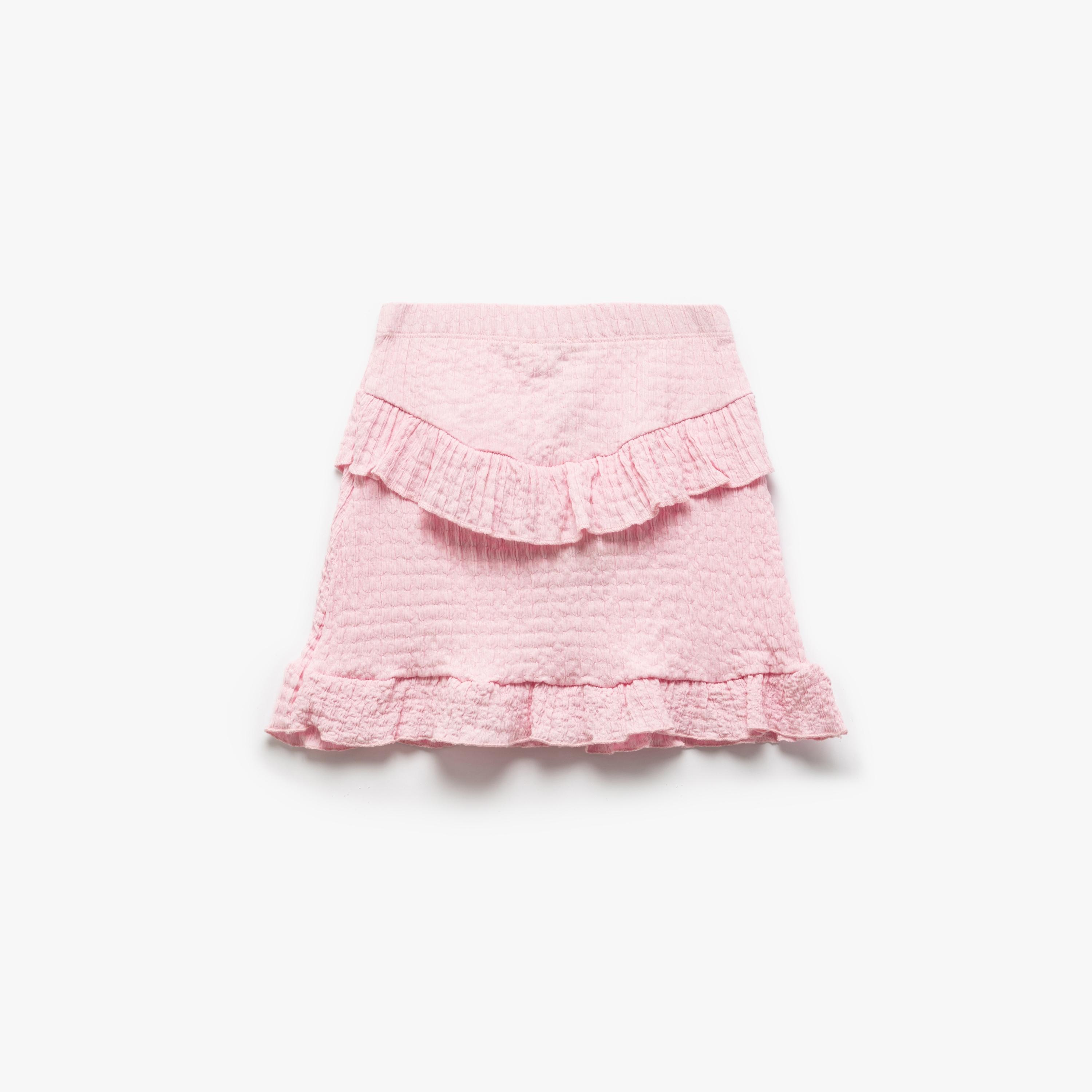 Koton Solid Elasticated Skirt-girls-clothing-bottoms-skirts-image-4