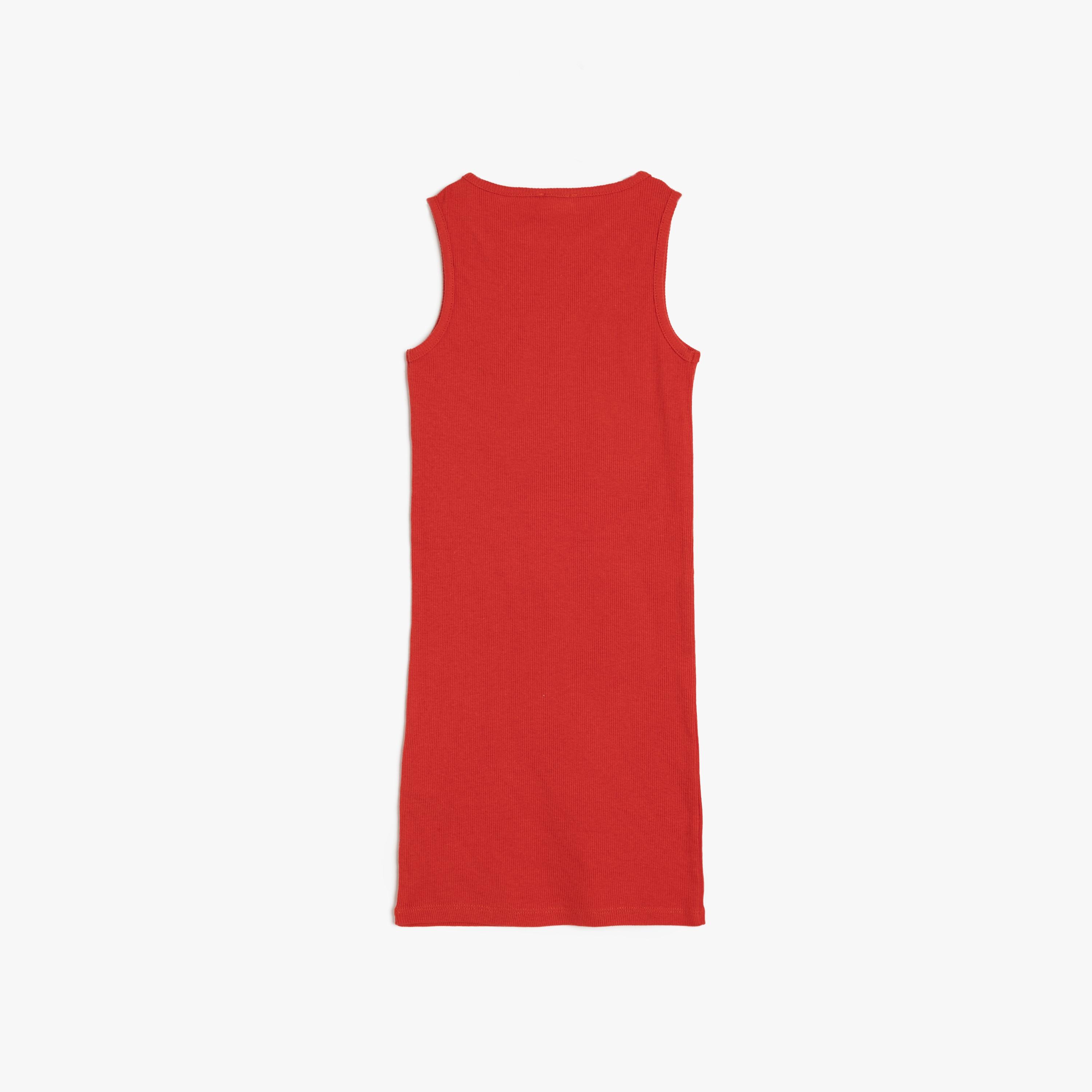 Koton Sleeveless Round Neck Solid Shift Dress-girls-clothing-dressesandjumpsuits-image-2