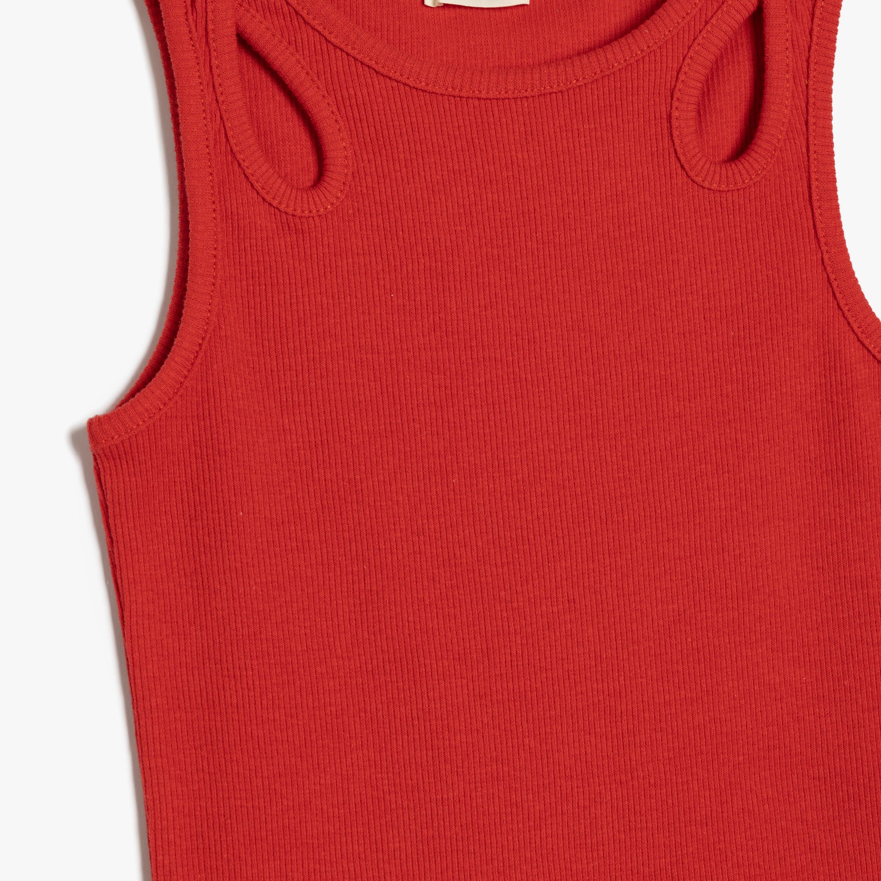 Koton Sleeveless Round Neck Solid Shift Dress-girls-clothing-dressesandjumpsuits-image-3