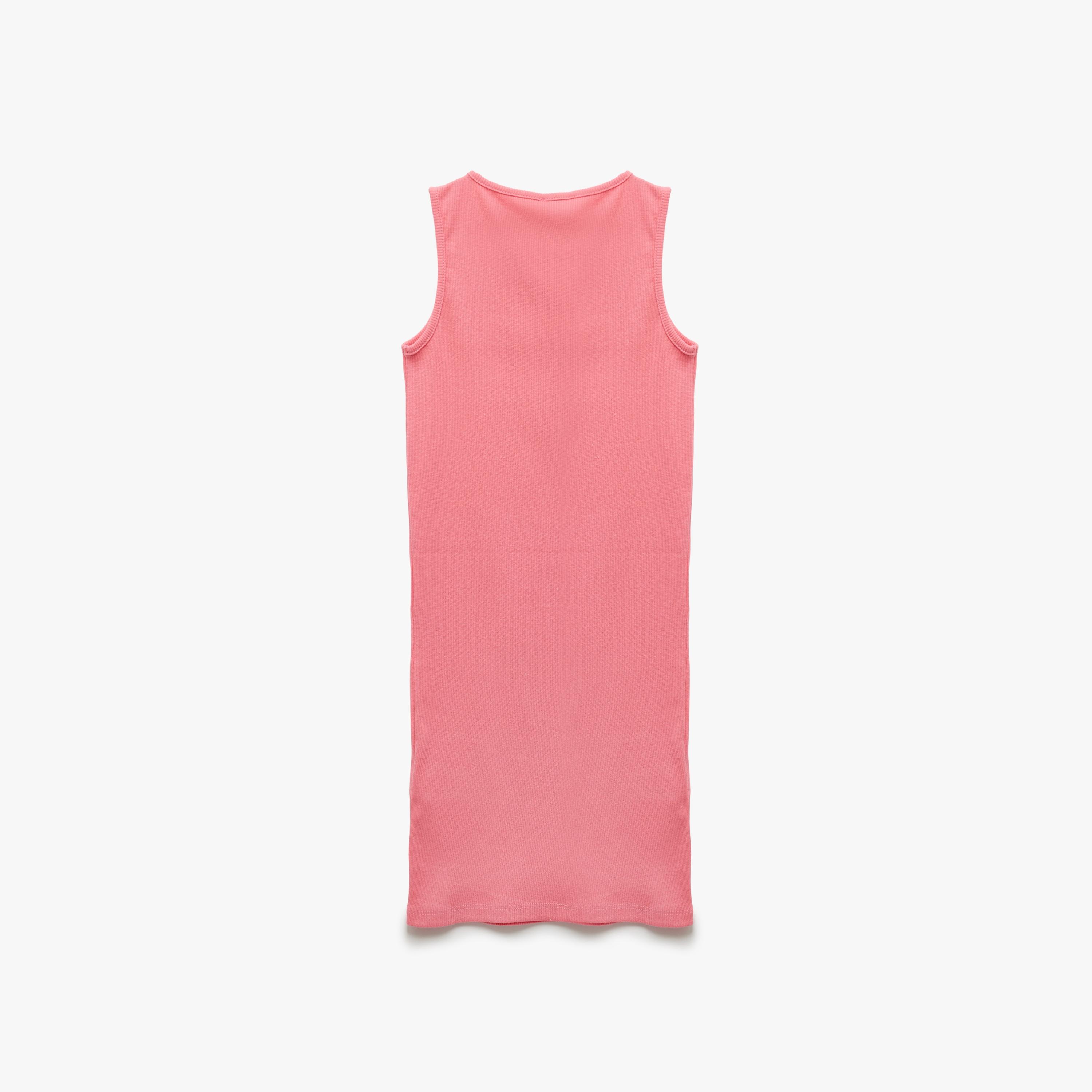 Koton Sleeveless Round Neck Solid Shift Dress-girls-clothing-dressesandjumpsuits-image-2