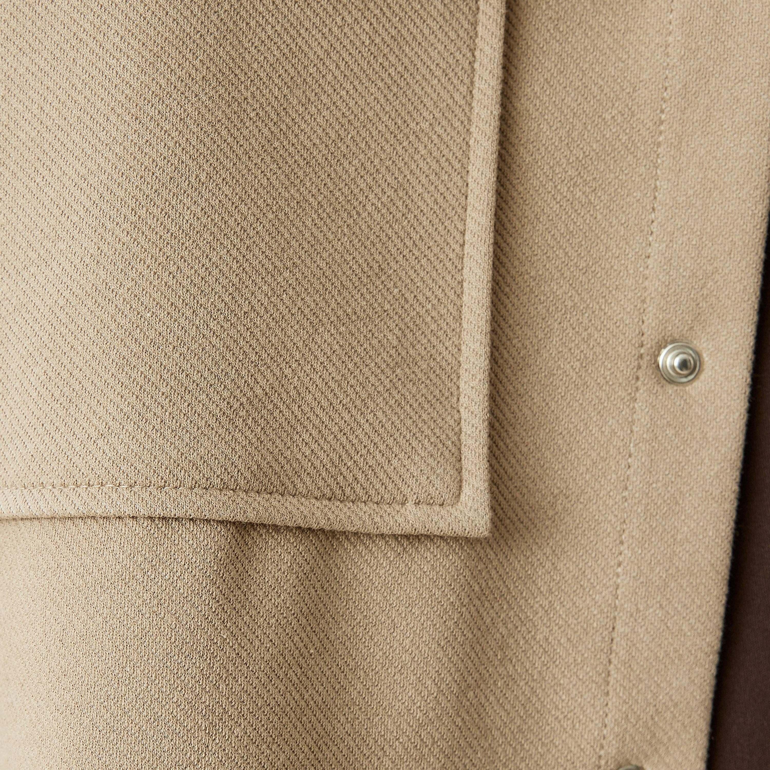 Koton Plain Spread Collar Long Sleeves Men's Shacket-men-clothing-jacketsandblazers-jackets-image-5