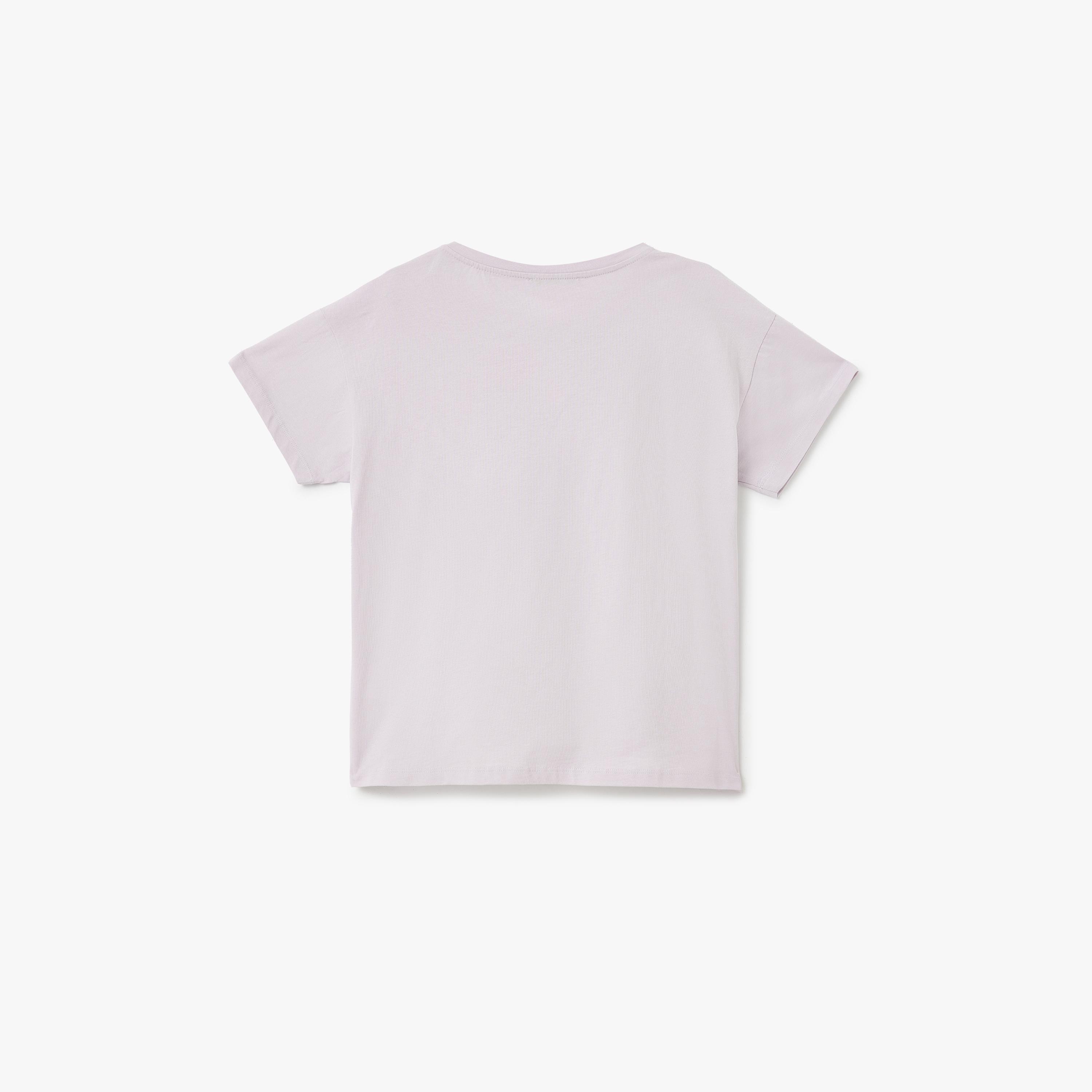 Koton Lilac Printed Women's T-Shirt and Pyjama Set-women-clothing-nightwear-pyjamas-longsets-image-2