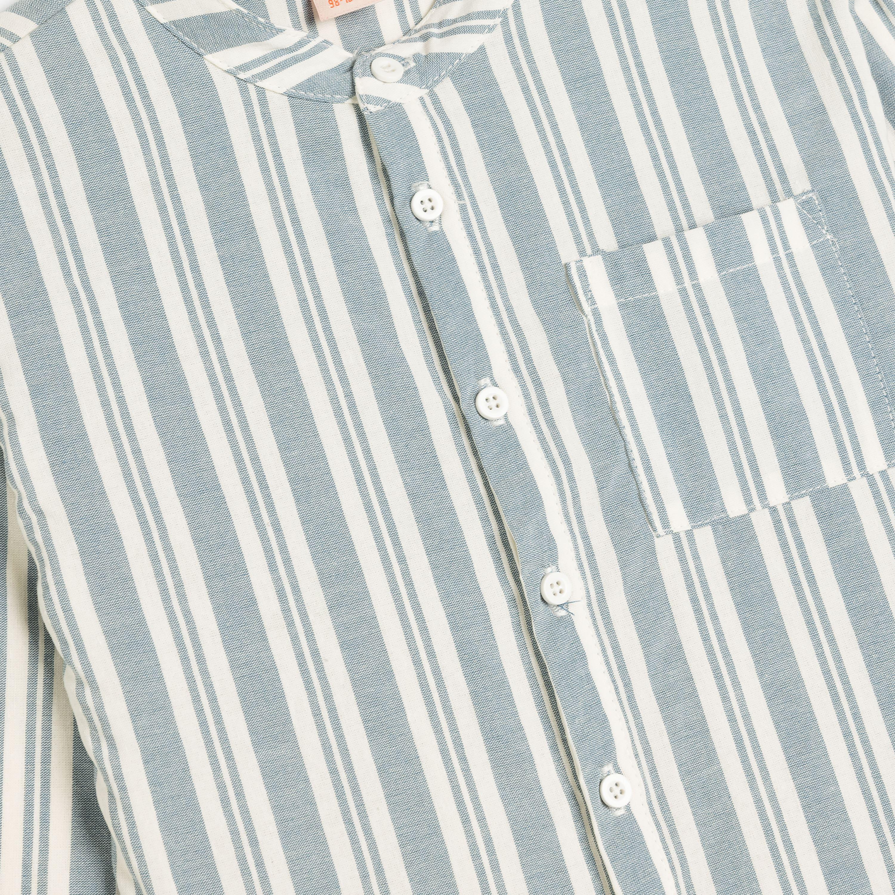 Koton Long Sleeves Collar Neck Striped Shirt-boys-clothing-shirts-image-3