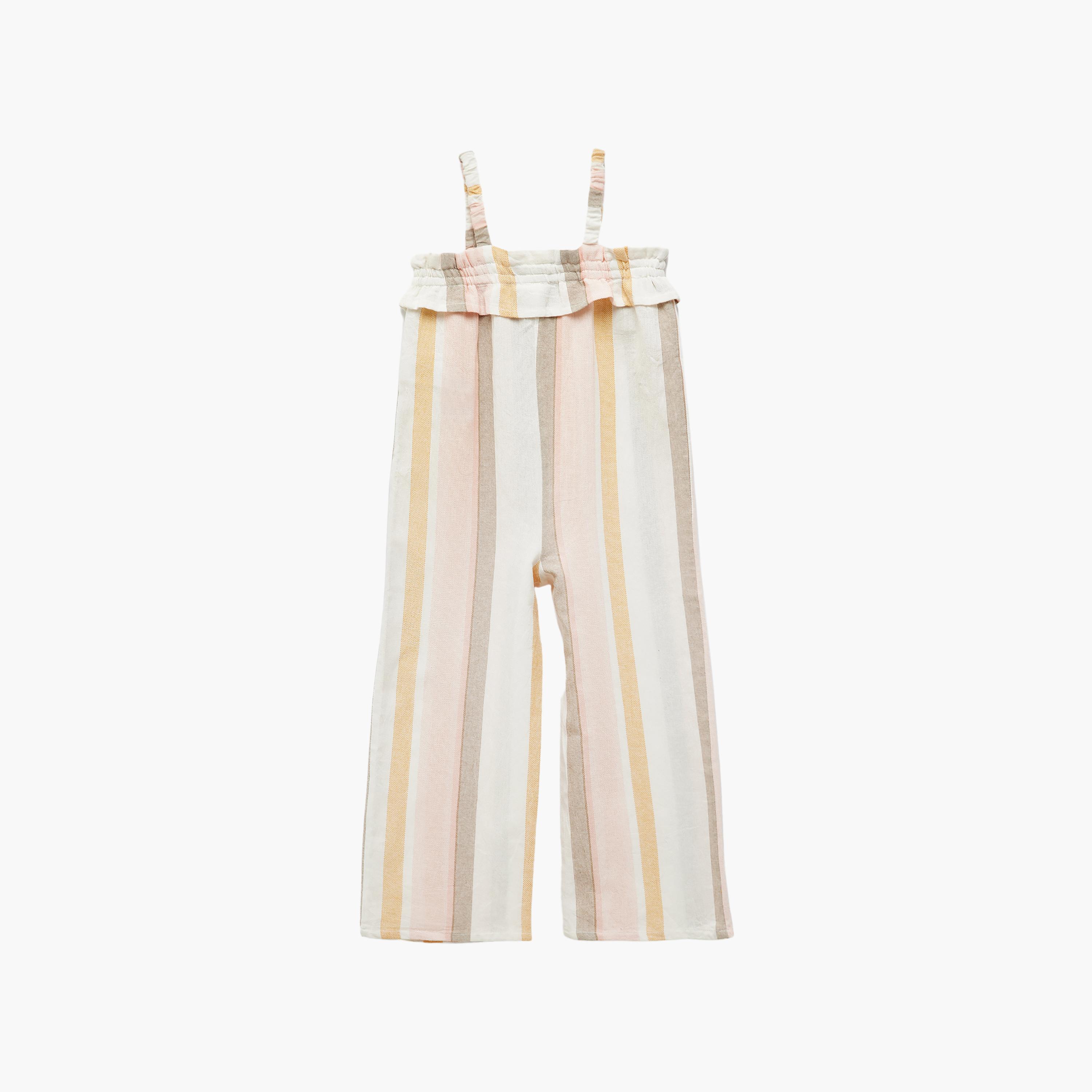 Koton Striped Ruffle Jumpsuit-baby-girls-clothing-dressesandjumpsuits-image-2