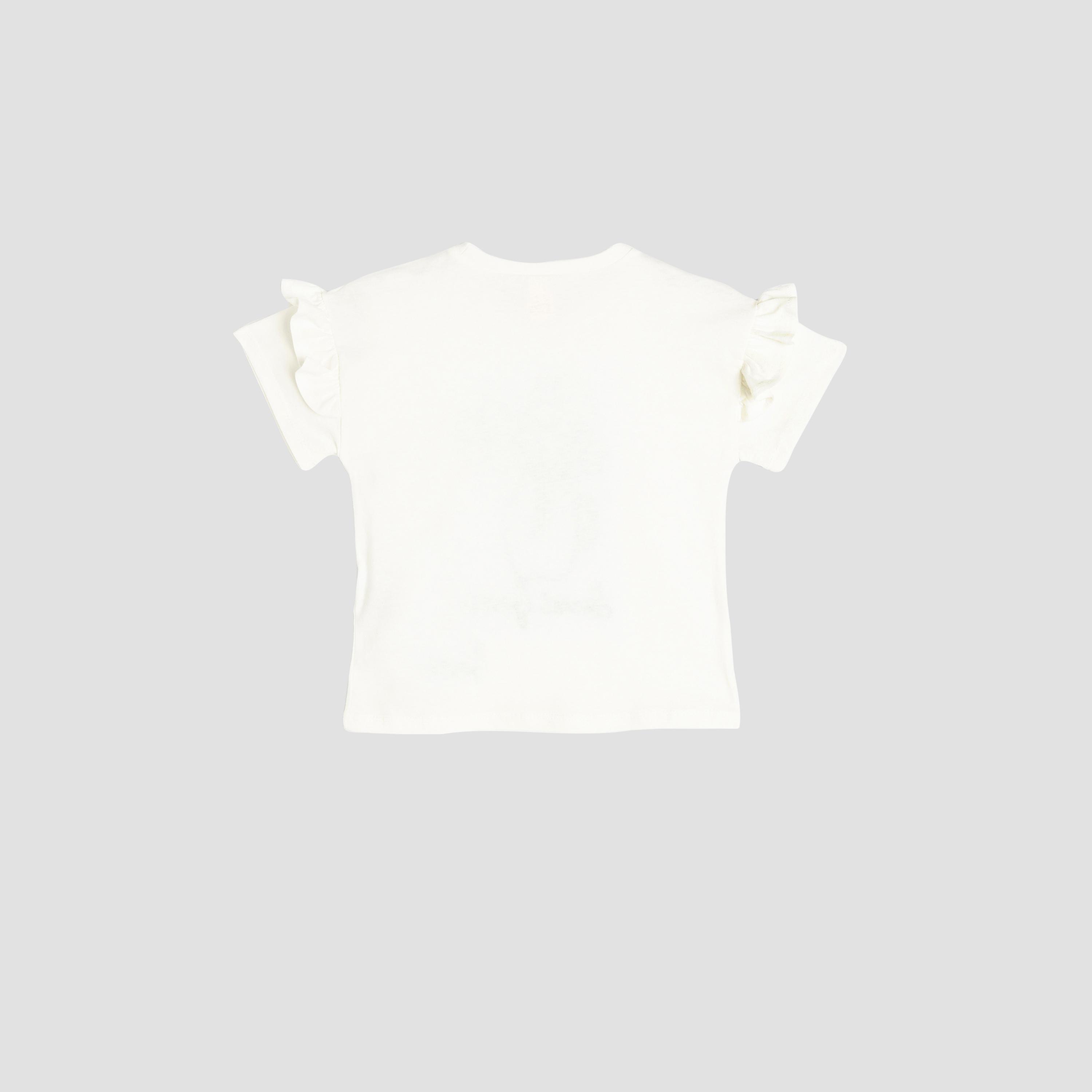 تيشيرت بياقة دائرية وأكمام قصيرة، مطبوع من كوتون-girls-clothing-tshirts-image-2