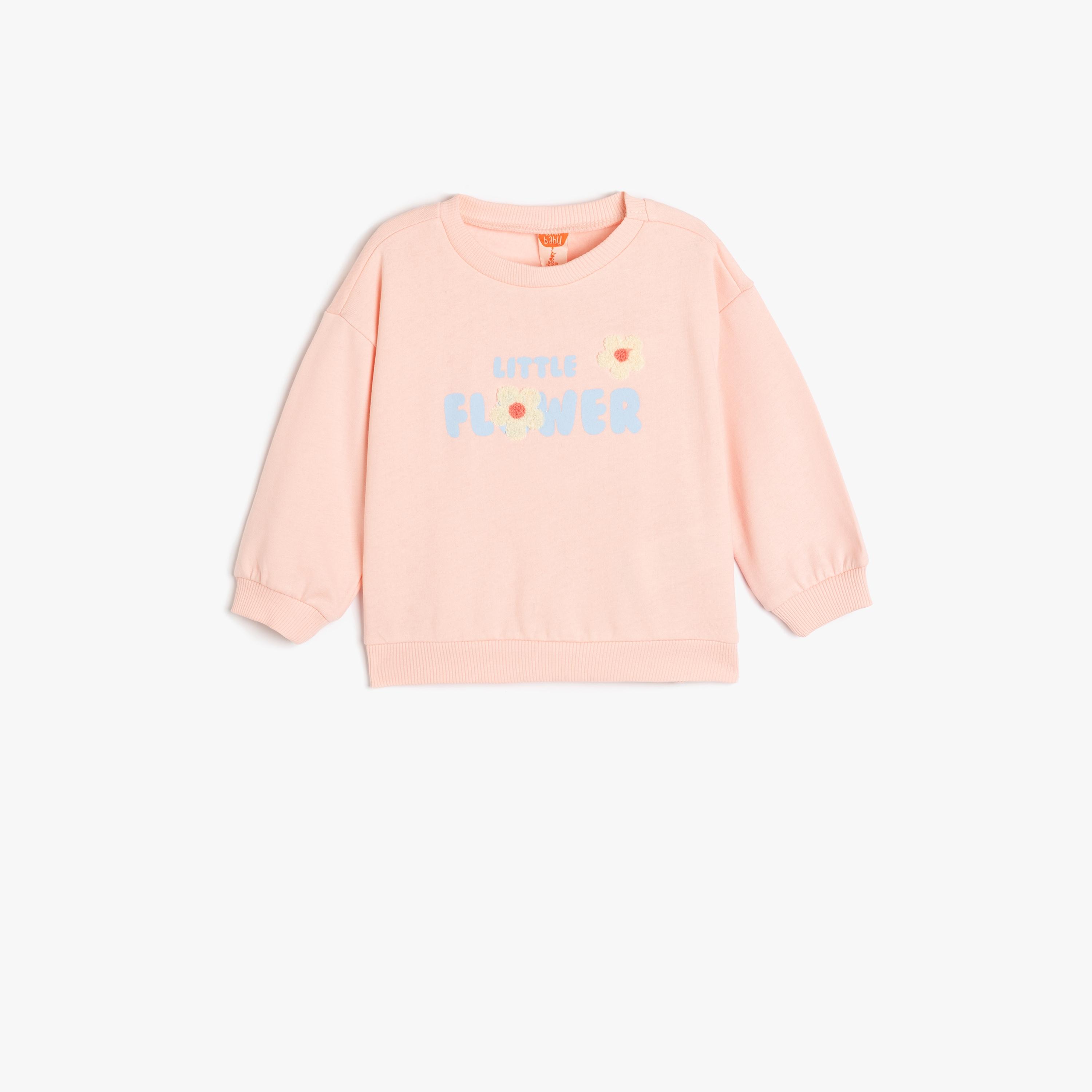 Koton Long Sleeves Round Neck Printed Sweatshirt-girls-clothing-sweatshirts-image-1
